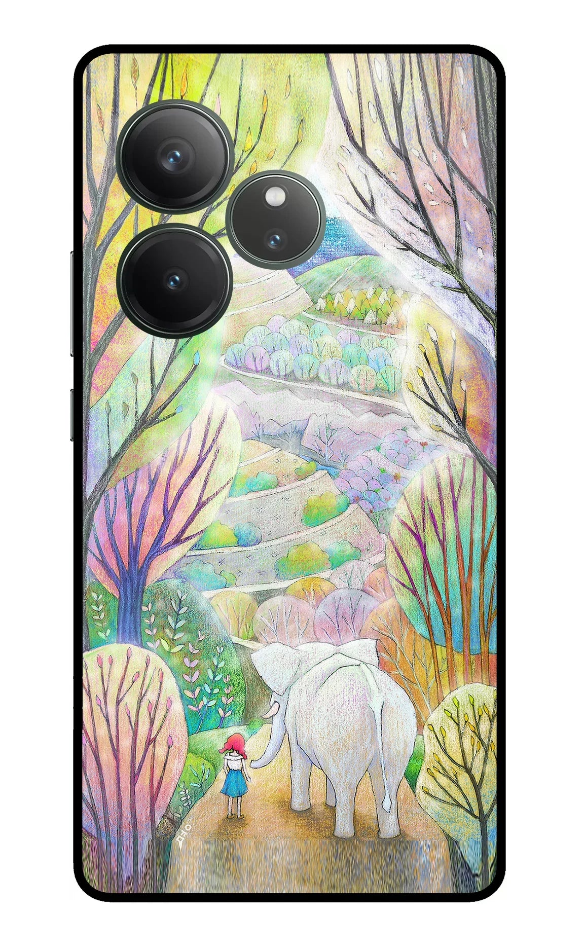 Nature Painting Realme GT 6 Glass Case - Nature Painting Realme GT 6 Glass Case Nature Painting Realme GT 6 Glass Case