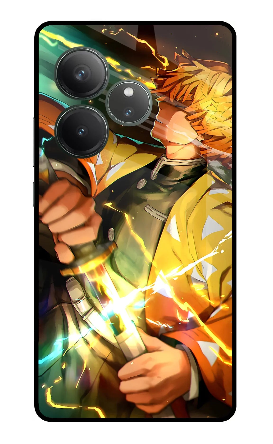 Demon Slayer Realme GT 6 Glass Case - Demon Slayer Realme GT 6 Glass Case Demon Slayer Realme GT 6 Glass Case