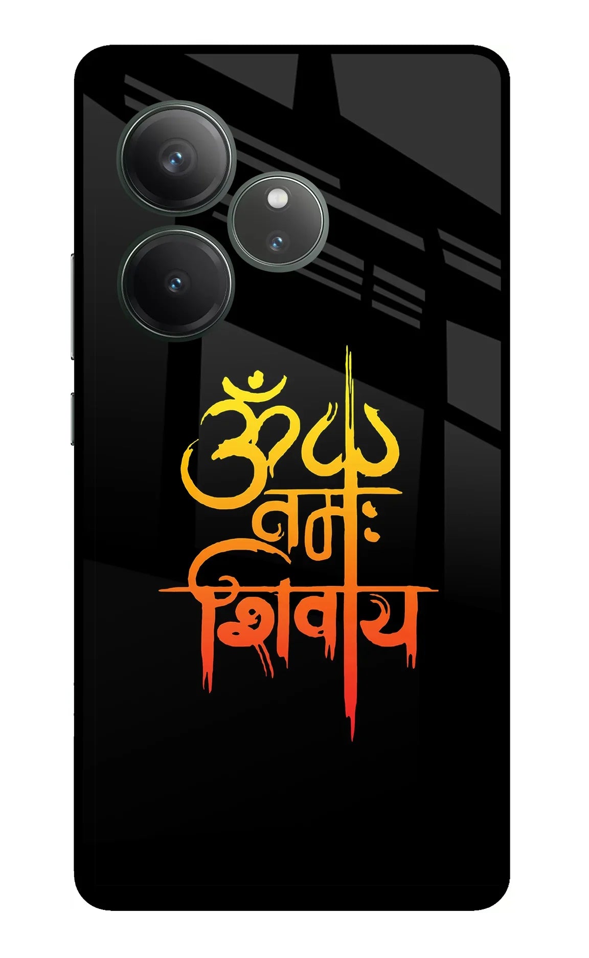 Om Namah Shivay Realme GT 6 Glass Case - Om Namah Shivay Realme GT 6 Glass Case Om Namah Shivay Realme GT 6 Glass Case
