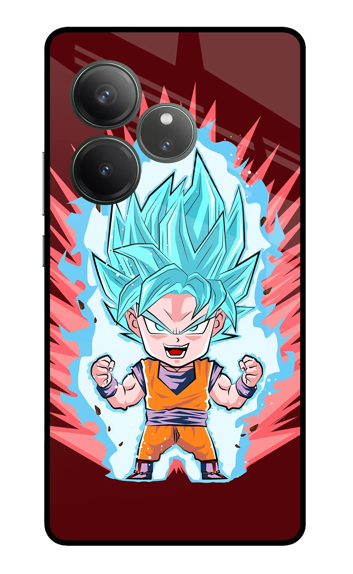 Goku Little Realme GT 6 Glass Case - Goku Little Realme GT 6 Glass Case Goku Little Realme GT 6 Glass Case