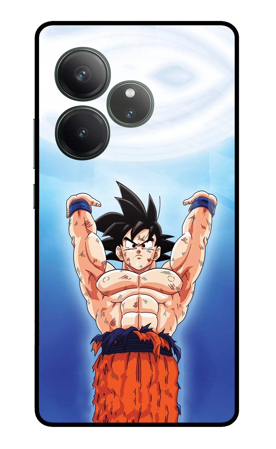 Goku Power Realme GT 6 Glass Case - Goku Power Realme GT 6 Glass Case Goku Power Realme GT 6 Glass Case