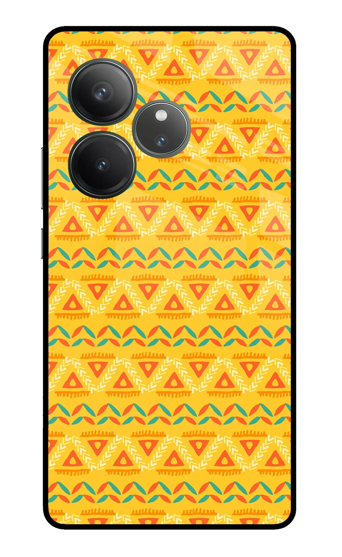 Tribal Pattern Realme GT 6 Glass Case - Tribal Pattern Realme GT 6 Glass Case Tribal Pattern Realme GT 6 Glass Case