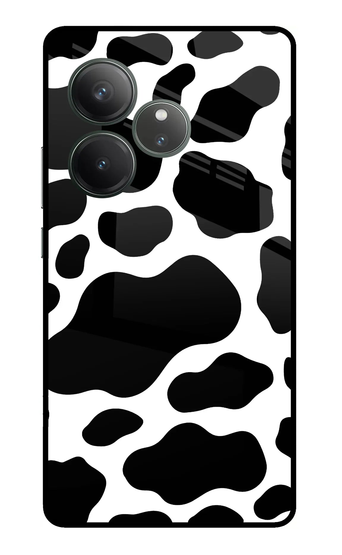Cow Spots Realme GT 6 Glass Case - Cow Spots Realme GT 6 Glass Case Cow Spots Realme GT 6 Glass Case