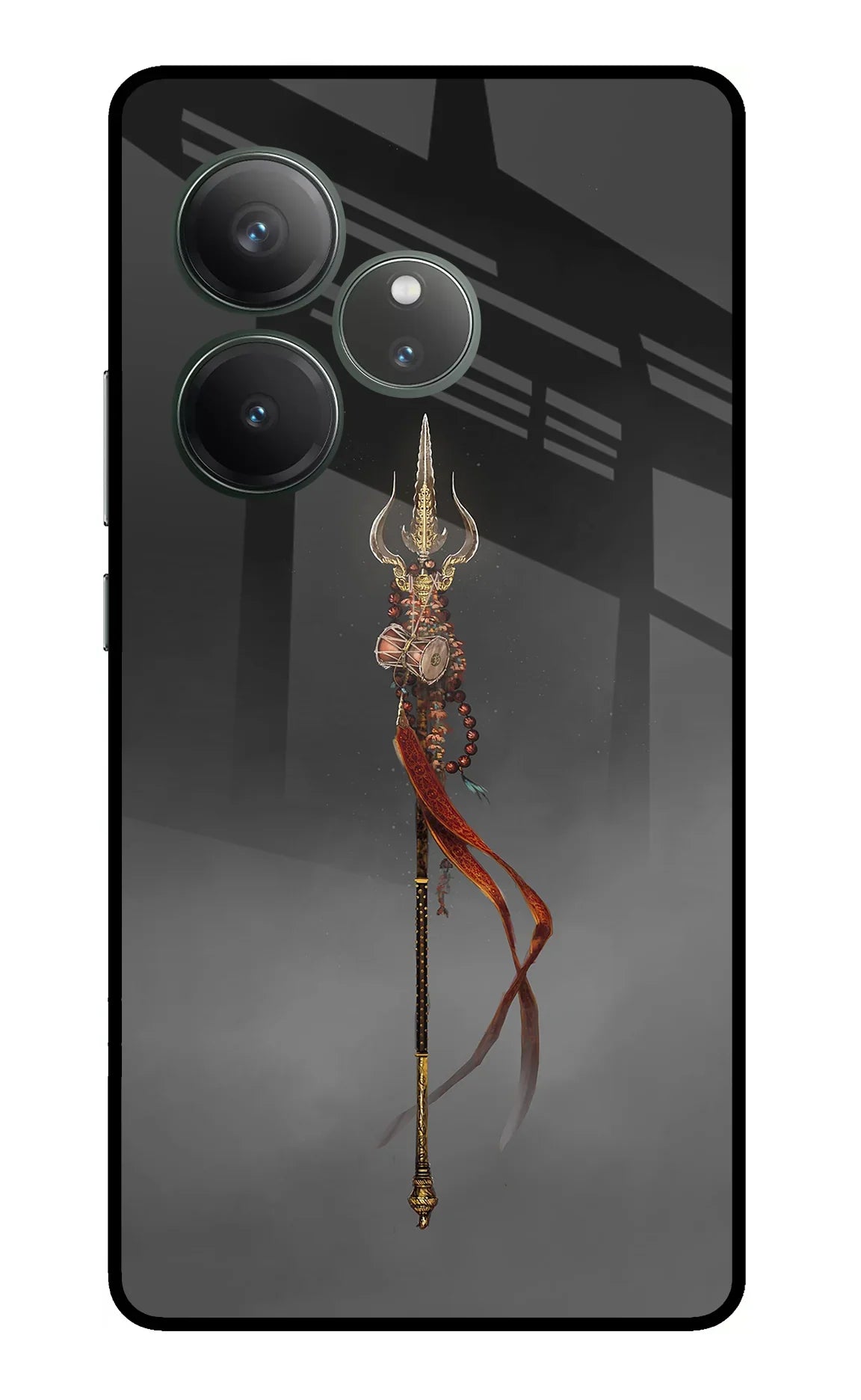 Shiv Trishul Realme GT 6 Glass Case - Shiv Trishul Realme GT 6 Glass Case Shiv Trishul Realme GT 6 Glass Case