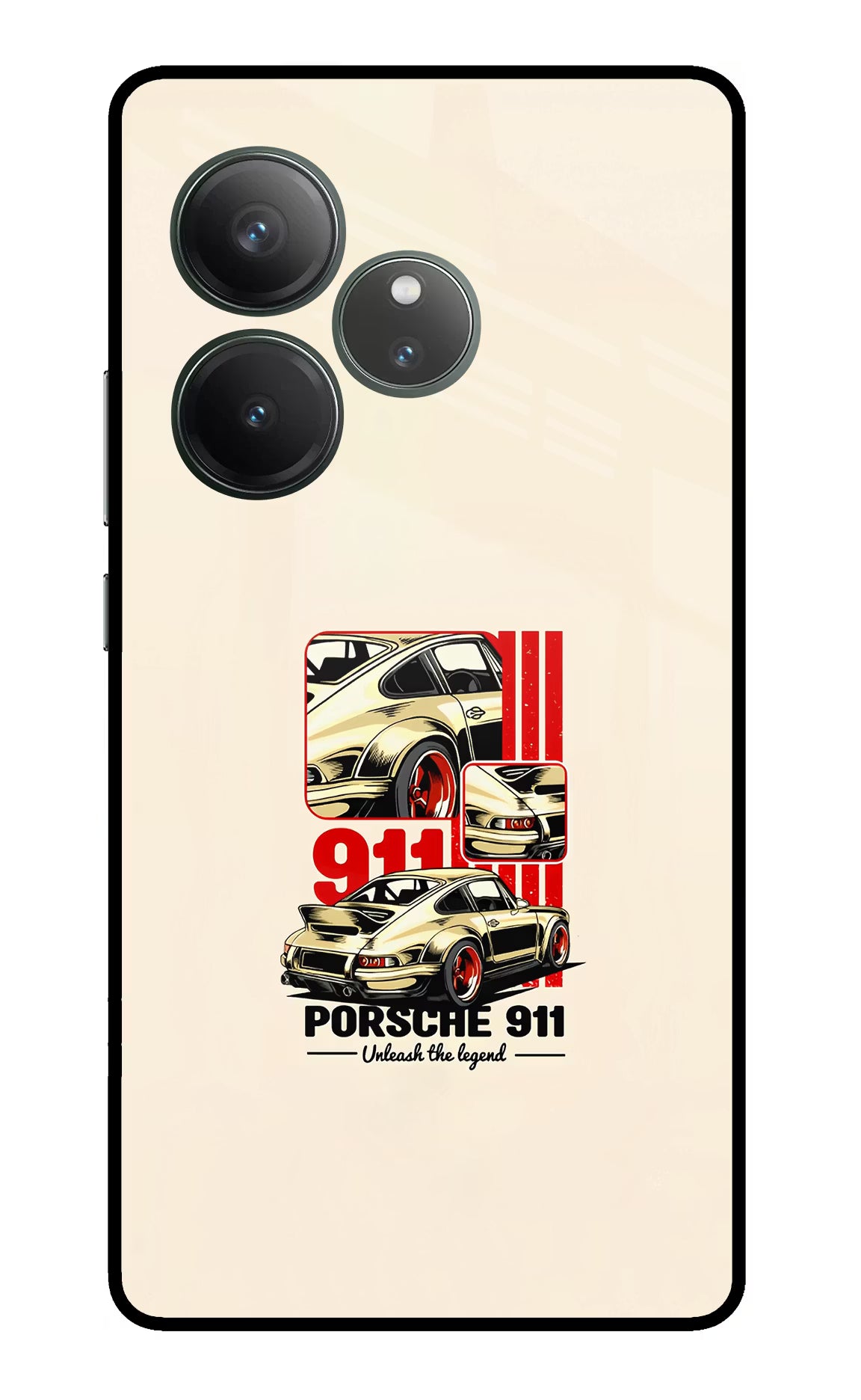Classic Porsche 911 Realme GT 6 Glass Case - Classic Porsche 911 Realme GT 6 Glass Case Classic Porsche 911 Realme GT 6 Glass Case
