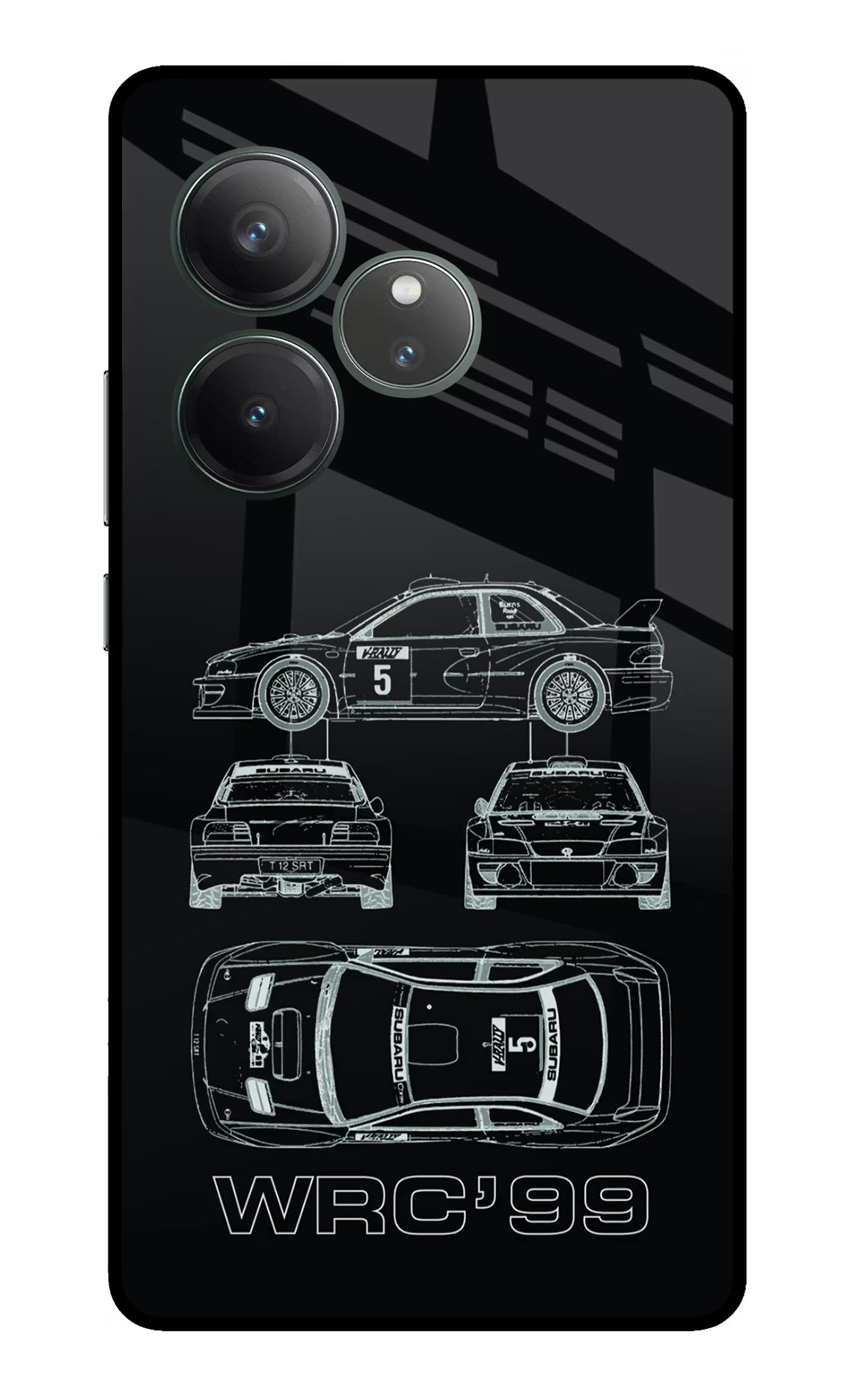 WRC'99 Realme GT 6 Glass Case - WRC'99 Realme GT 6 Glass Case WRC'99 Realme GT 6 Glass Case