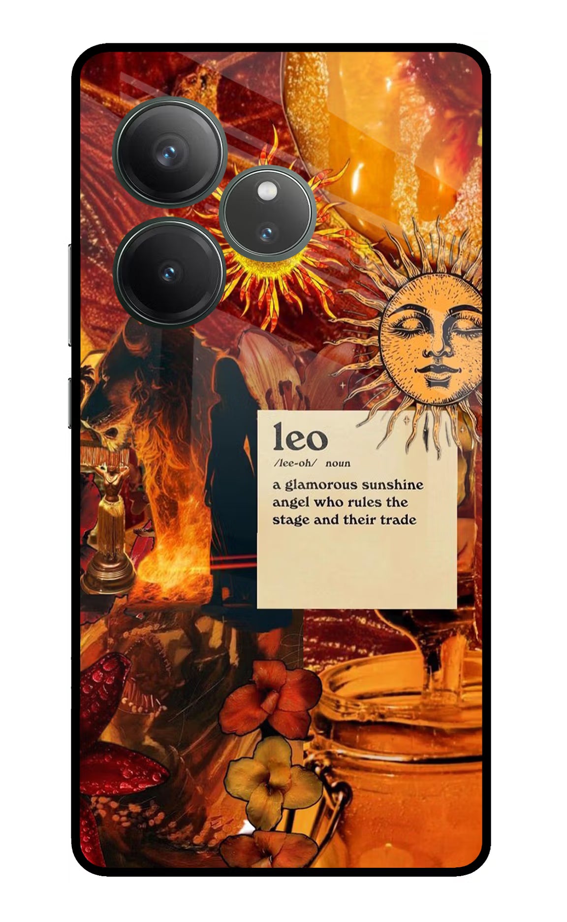 Leo Zodiac Realme GT 6 Glass Case - Leo Zodiac Realme GT 6 Glass Case Leo Zodiac Realme GT 6 Glass Case