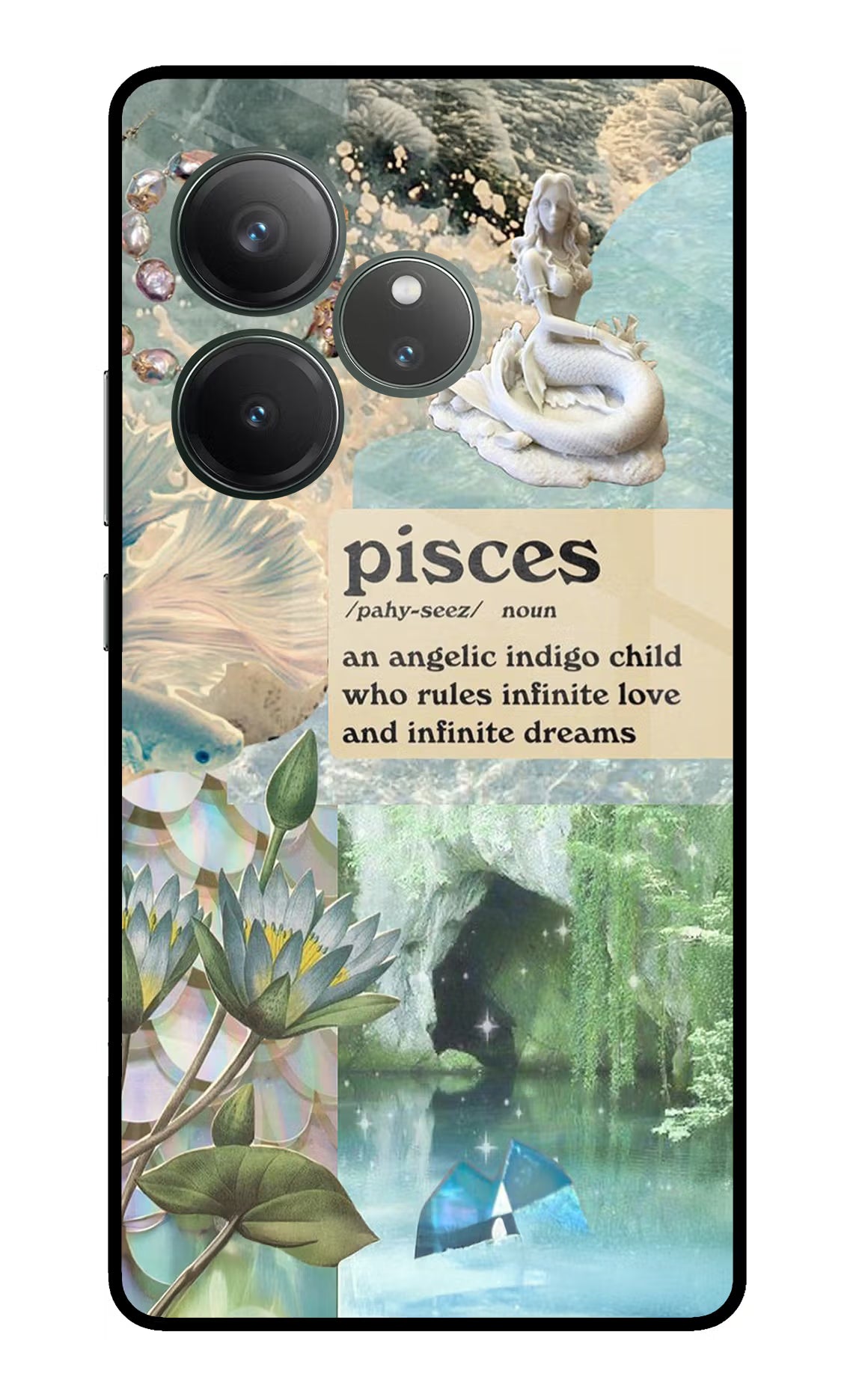 Pisces Zodiac Realme GT 6 Glass Case - Pisces Zodiac Realme GT 6 Glass Case Pisces Zodiac Realme GT 6 Glass Case