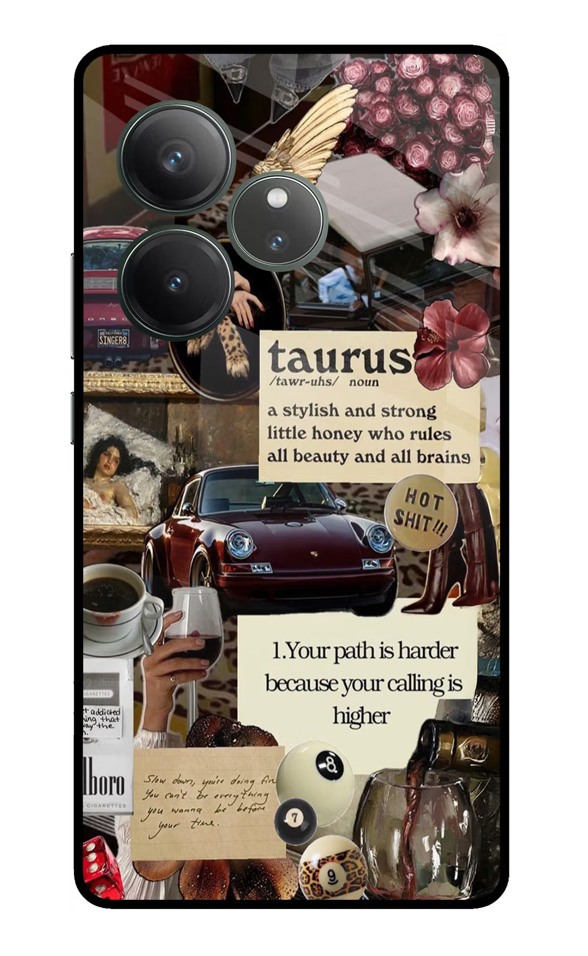 Taurus Zodiac Realme GT 6 Glass Case - Taurus Zodiac Realme GT 6 Glass Case Taurus Zodiac Realme GT 6 Glass Case