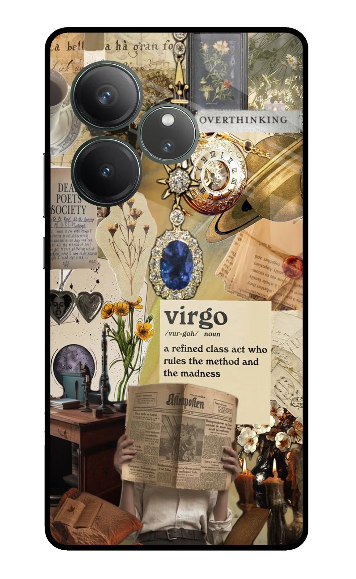 Virgo Zodiac Realme GT 6 Glass Case - Virgo Zodiac Realme GT 6 Glass Case Virgo Zodiac Realme GT 6 Glass Case