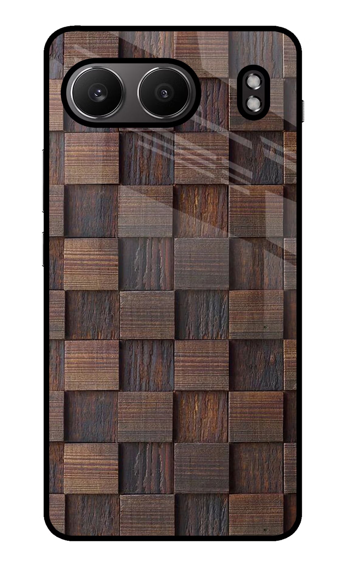 Wooden Cube Design OnePlus Nord 4 Glass Case - Wooden Cube Design OnePlus Nord 4 Glass Case Wooden Cube Design OnePlus Nord 4 Glass Case