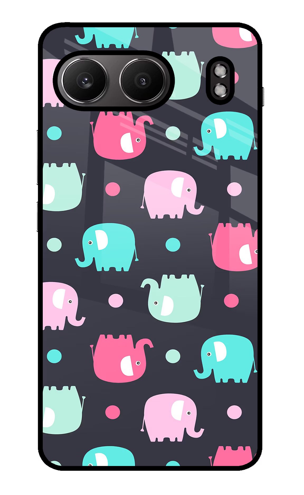 Elephants OnePlus Nord 4 Glass Case - Elephants OnePlus Nord 4 Glass Case Elephants OnePlus Nord 4 Glass Case