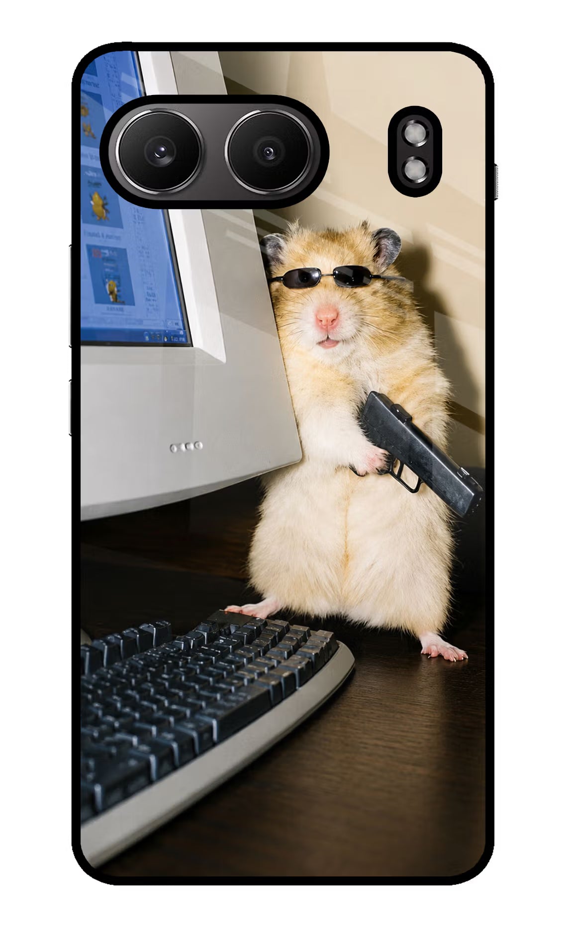 Hacker Hamster OnePlus Nord 4 Glass Case - Hacker Hamster OnePlus Nord 4 Glass Case Hacker Hamster OnePlus Nord 4 Glass Case