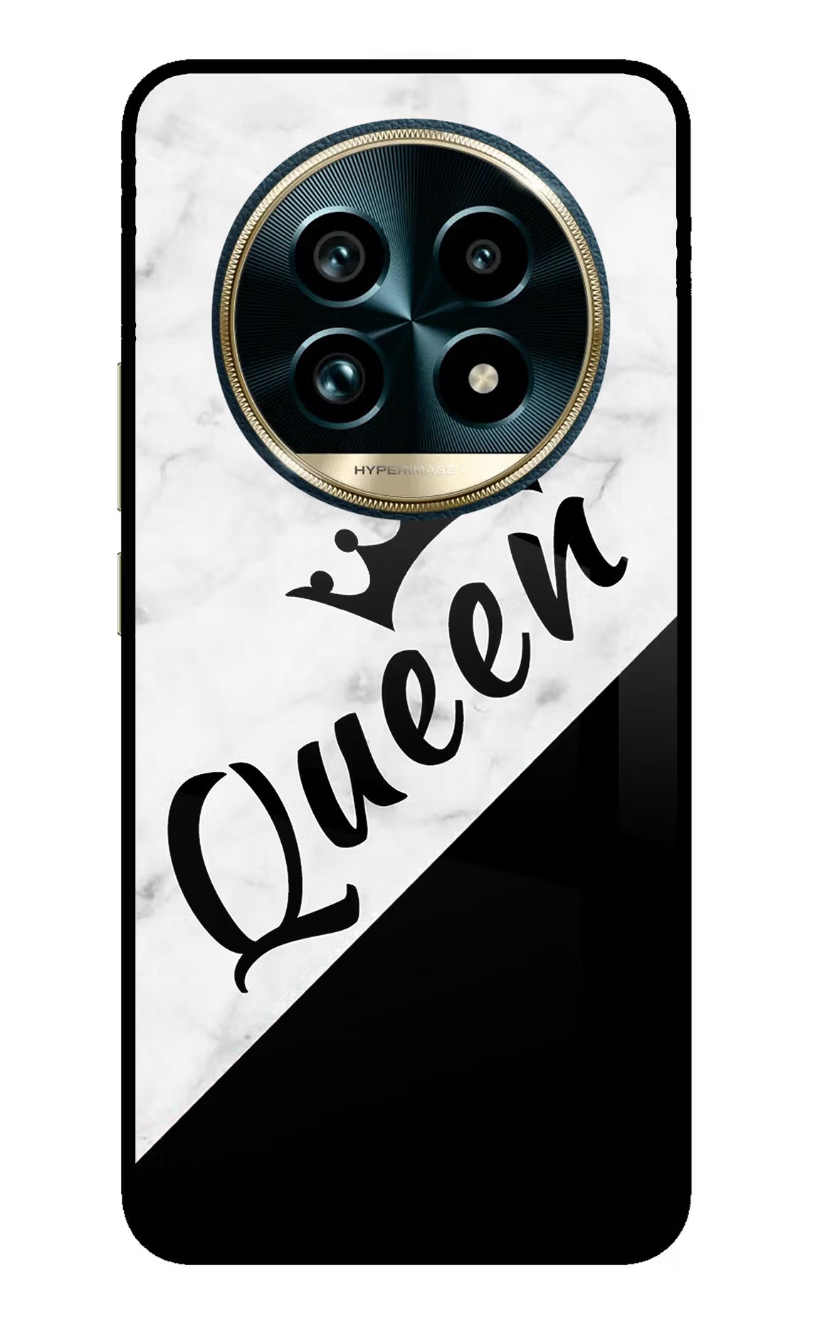 Queen Realme 13 Pro+ 5G Glass Case - Queen Realme 13 Pro+ 5G Glass Case Queen Realme 13 Pro+ 5G Glass Case