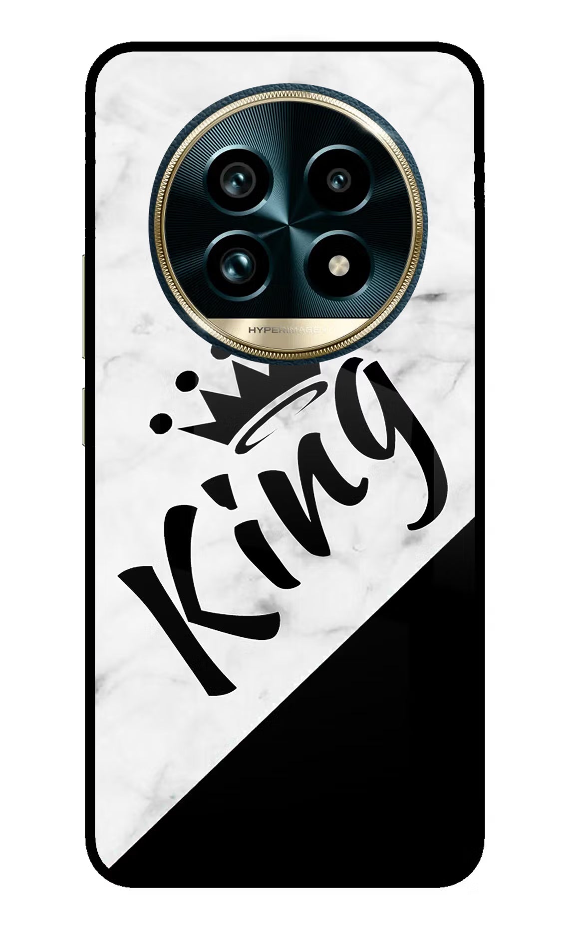 King Realme 13 Pro+ 5G Glass Case - King Realme 13 Pro+ 5G Glass Case King Realme 13 Pro+ 5G Glass Case