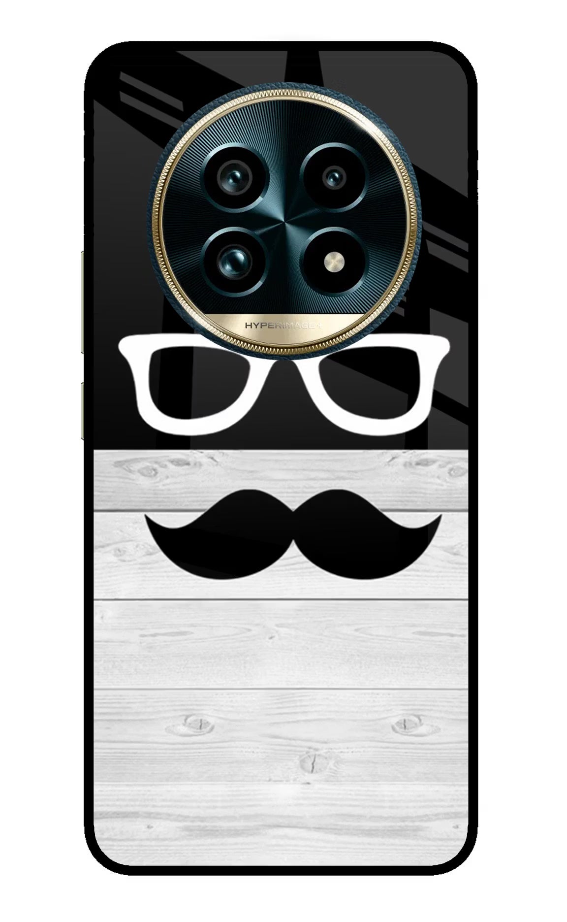 Mustache Realme 13 Pro+ 5G Glass Case - Mustache Realme 13 Pro+ 5G Glass Case Mustache Realme 13 Pro+ 5G Glass Case