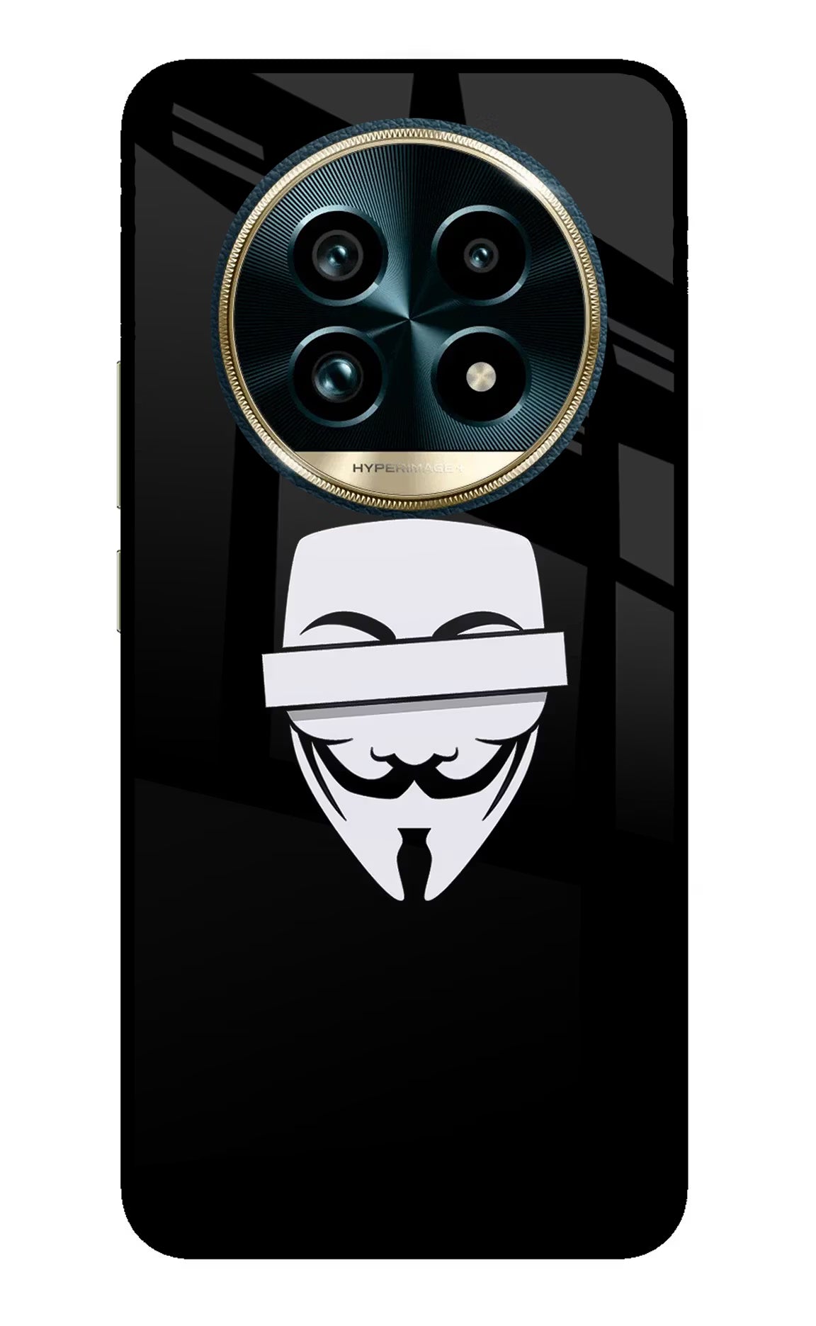 Anonymous Face Realme 13 Pro+ 5G Glass Case - Anonymous Face Realme 13 Pro+ 5G Glass Case Anonymous Face Realme 13 Pro+ 5G Glass Case