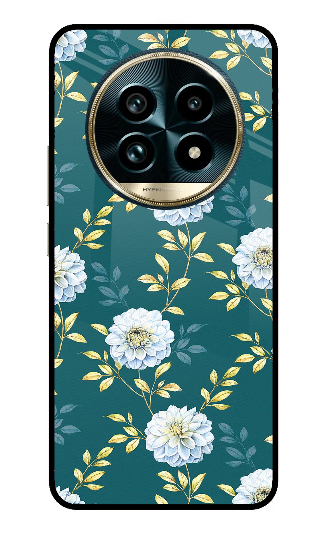 Flowers Realme 13 Pro+ 5G Glass Case - Flowers Realme 13 Pro+ 5G Glass Case Flowers Realme 13 Pro+ 5G Glass Case