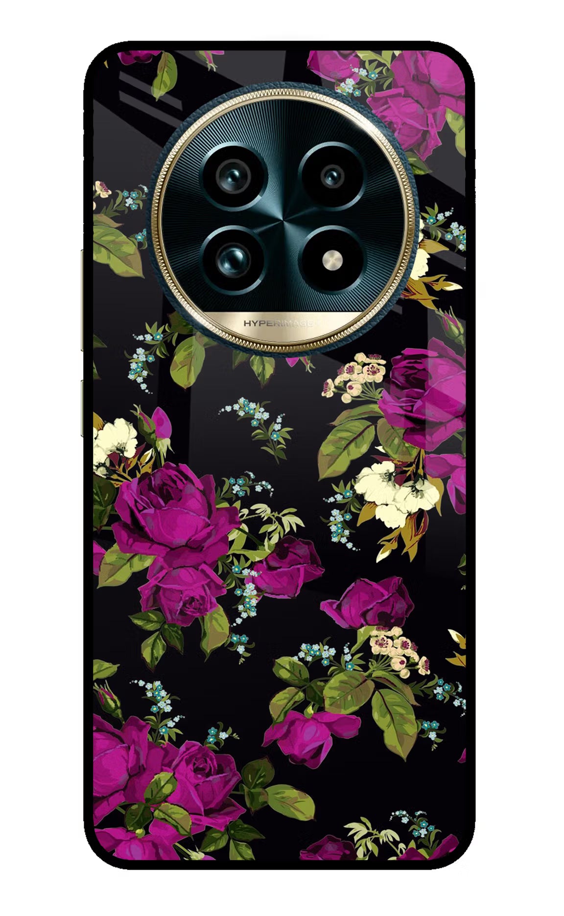 Flowers Realme 13 Pro+ 5G Glass Case - Flowers Realme 13 Pro+ 5G Glass Case Flowers Realme 13 Pro+ 5G Glass Case