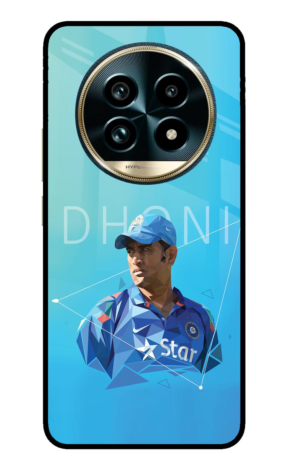 Dhoni Artwork Realme 13 Pro+ 5G Glass Case - Dhoni Artwork Realme 13 Pro+ 5G Glass Case Dhoni Artwork Realme 13 Pro+ 5G Glass Case