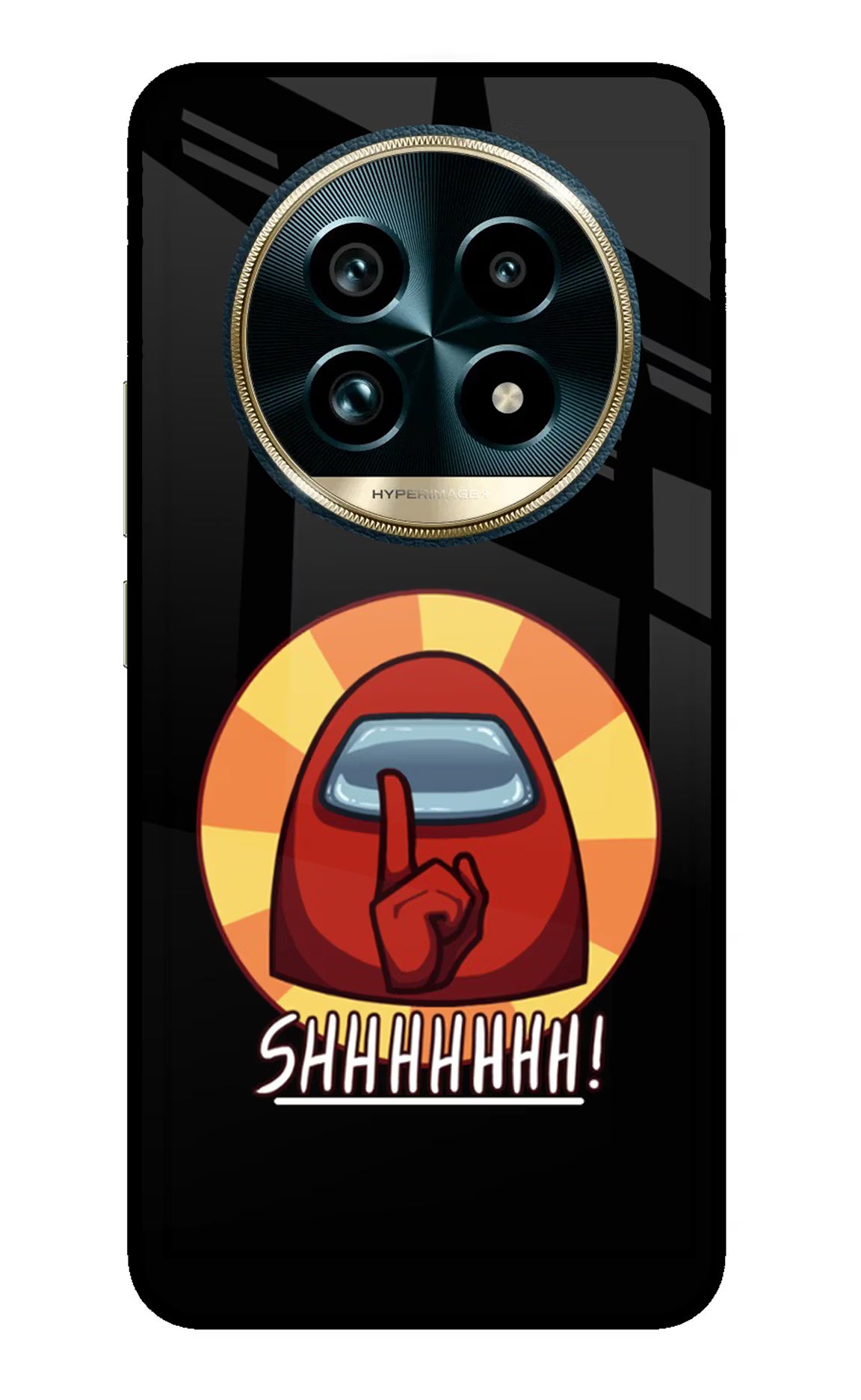 Among Us Shhh! Realme 13 Pro+ 5G Glass Case - Among Us Shhh! Realme 13 Pro+ 5G Glass Case Among Us Shhh! Realme 13 Pro+ 5G Glass Case