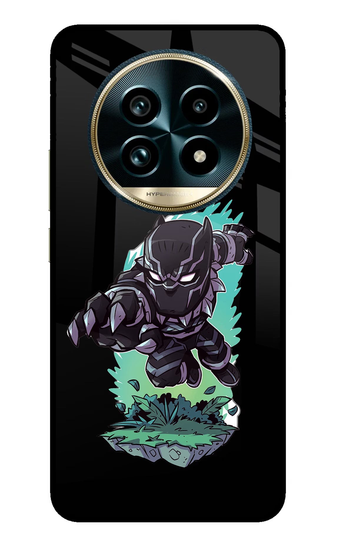 Black Panther Realme 13 Pro+ 5G Glass Case - Black Panther Realme 13 Pro+ 5G Glass Case Black Panther Realme 13 Pro+ 5G Glass Case