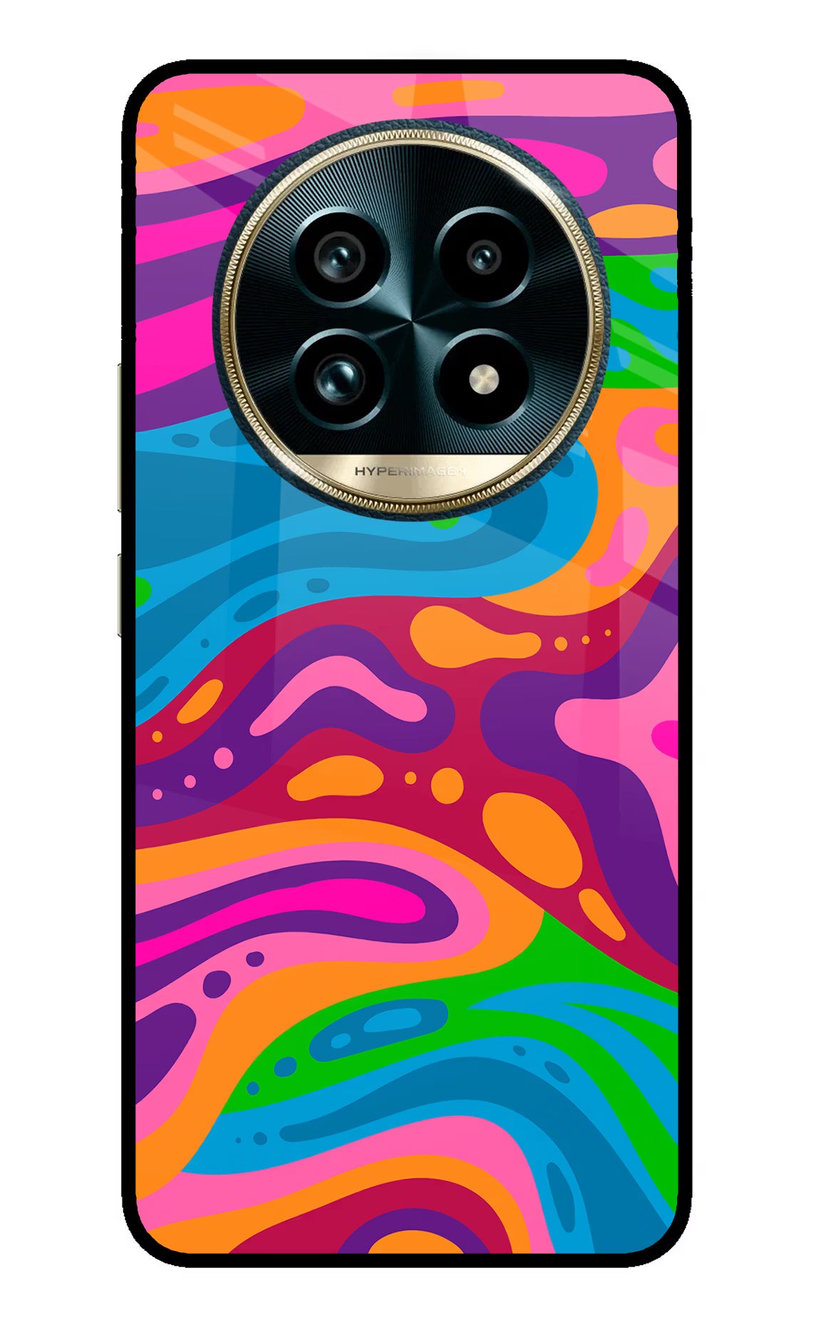 Trippy Pattern Realme 13 Pro+ 5G Glass Case - Trippy Pattern Realme 13 Pro+ 5G Glass Case Trippy Pattern Realme 13 Pro+ 5G Glass Case