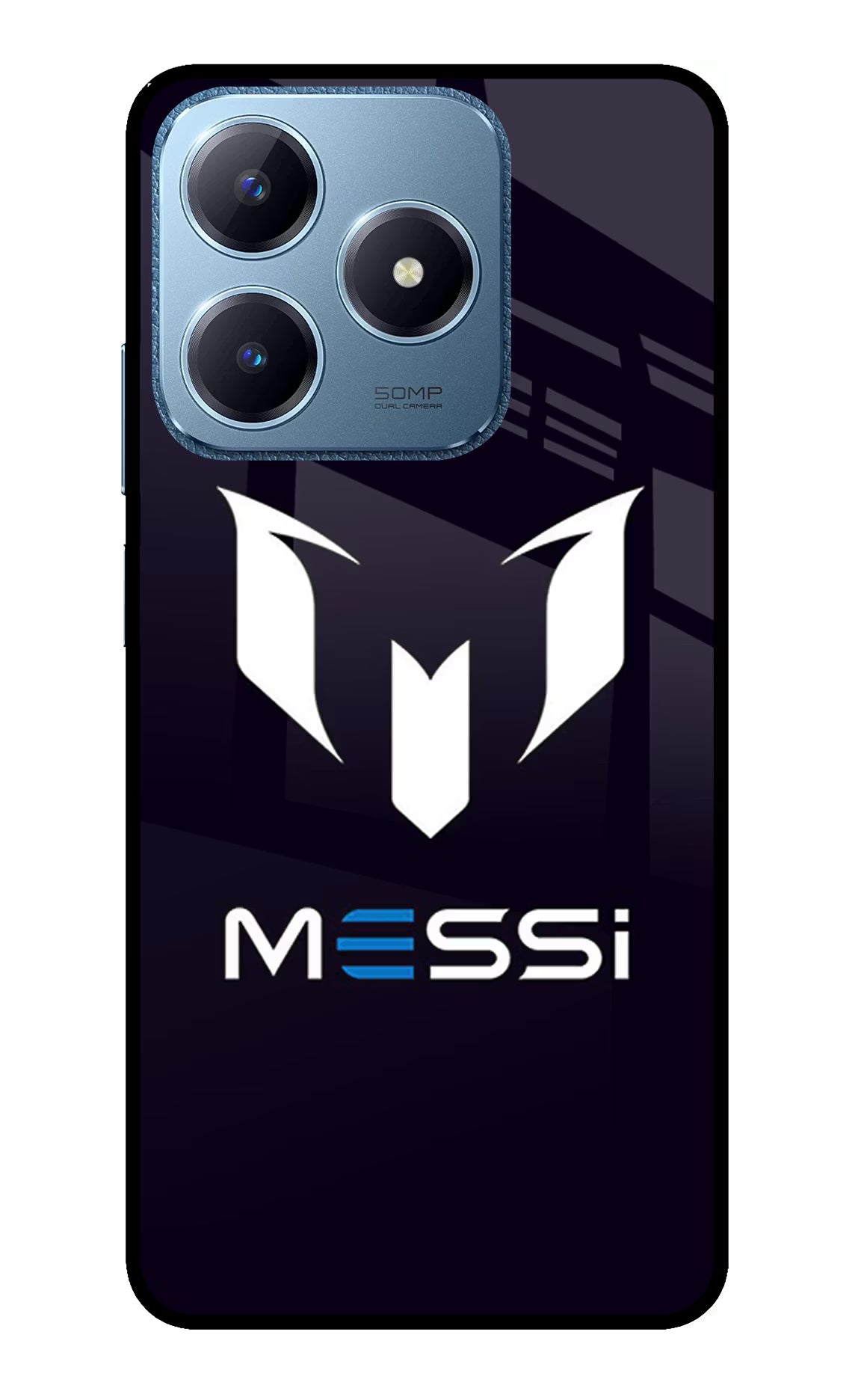 Messi Logo Realme C63 Glass Case - Messi Logo Realme C63 Glass Case Messi Logo Realme C63 Glass Case