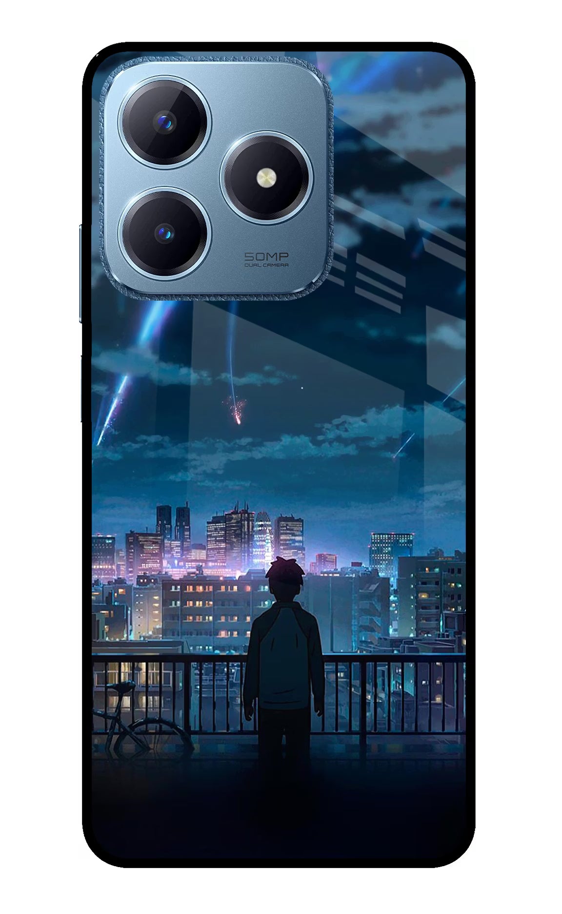 Anime Realme C63 Glass Case - Anime Realme C63 Glass Case Anime Realme C63 Glass Case