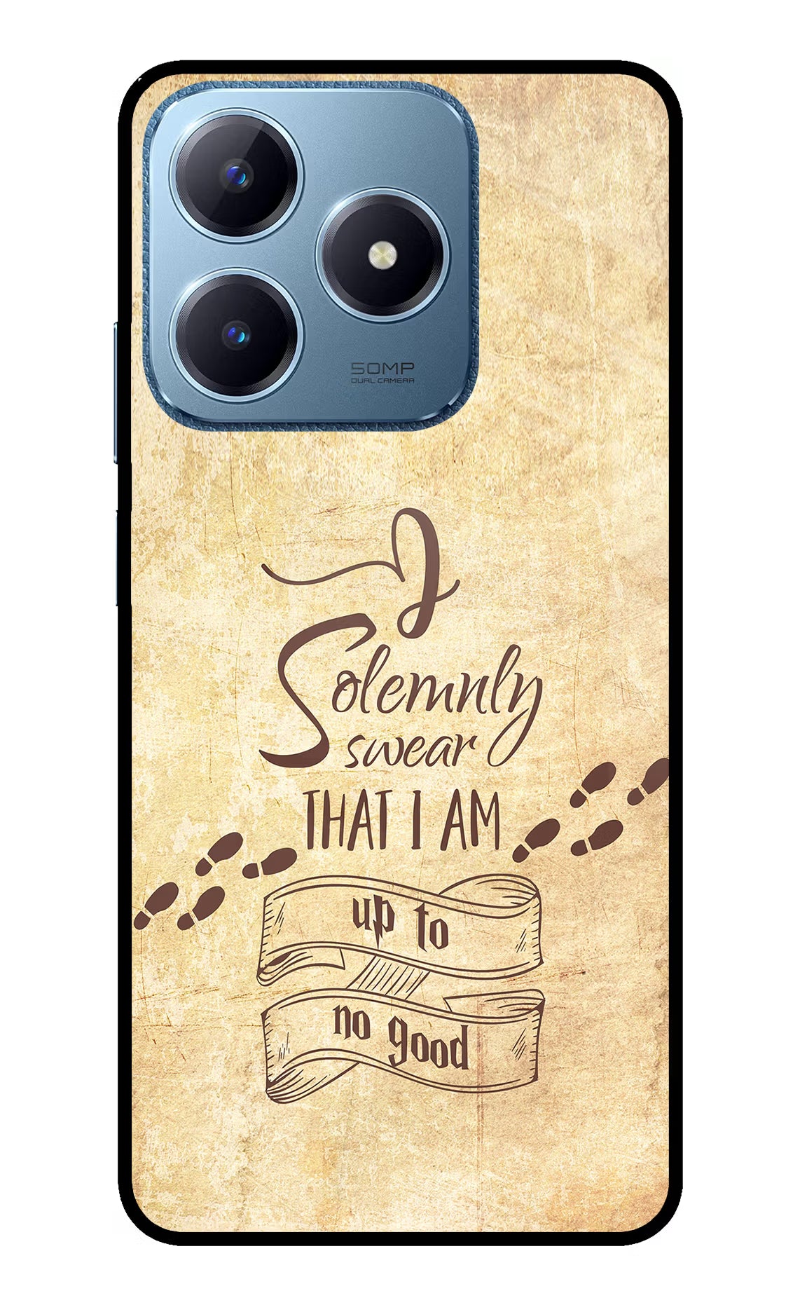 I Solemnly swear that i up to no good Realme C63 Glass Case - I Solemnly swear that i up to no good Realme C63 Glass Case I Solemnly swear that i up to no good Realme C63 Glass Case