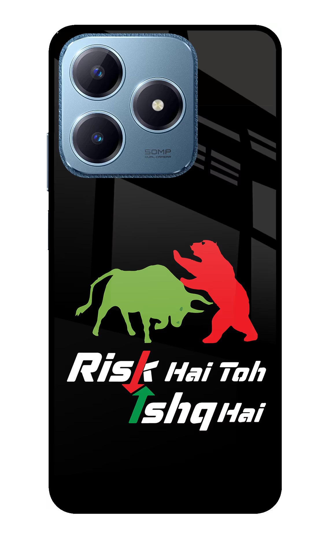 Risk Hai Toh Ishq Hai Realme C63 Glass Case - Risk Hai Toh Ishq Hai Realme C63 Glass Case Risk Hai Toh Ishq Hai Realme C63 Glass Case