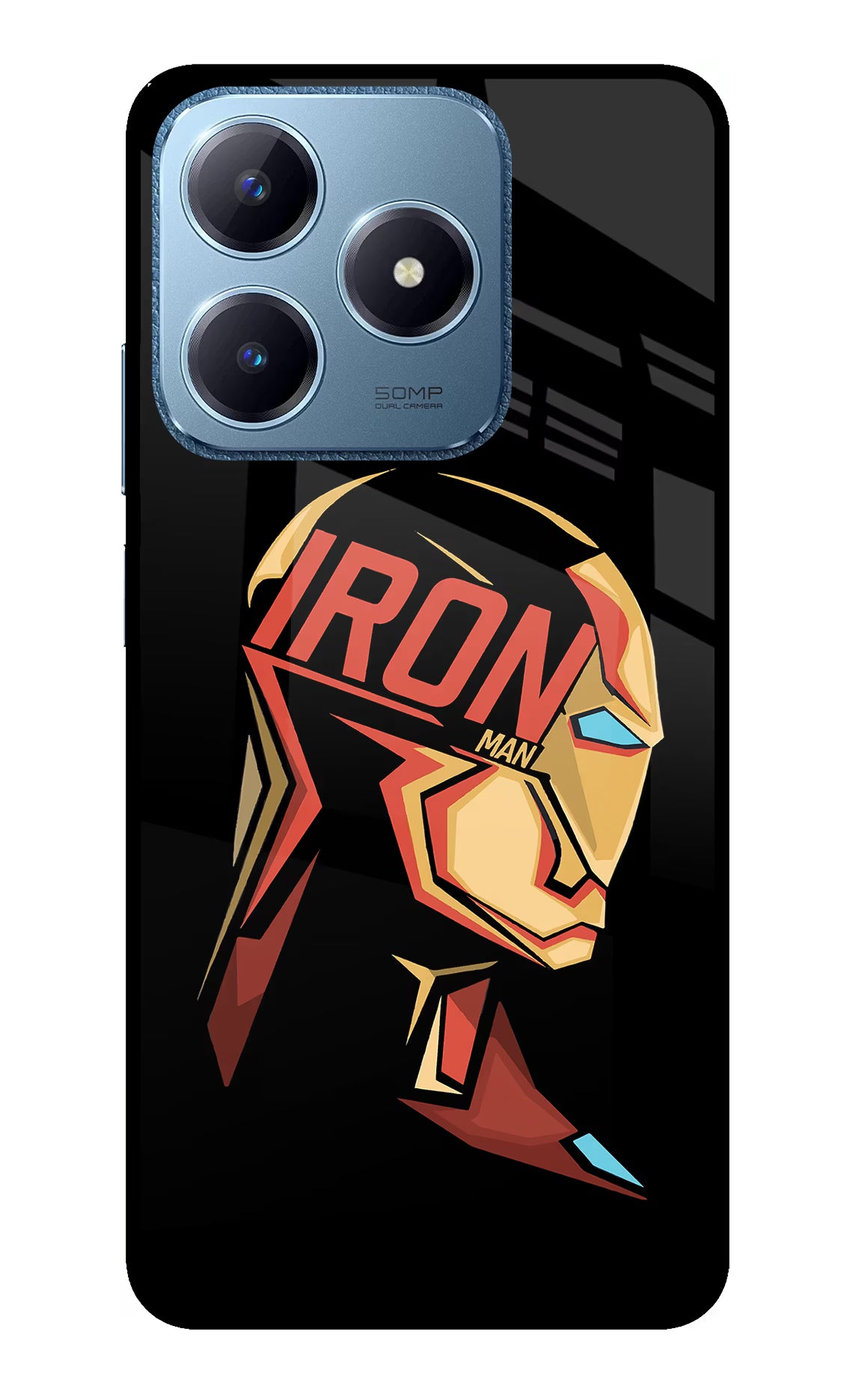 IronMan Realme C63 Glass Case - IronMan Realme C63 Glass Case IronMan Realme C63 Glass Case