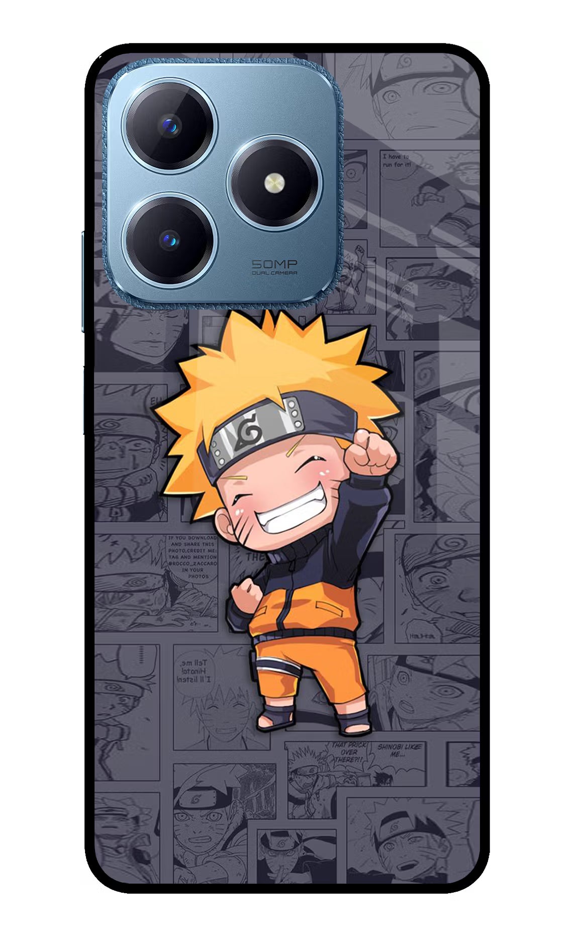 Chota Naruto Realme C63 Glass Case - Chota Naruto Realme C63 Glass Case Chota Naruto Realme C63 Glass Case