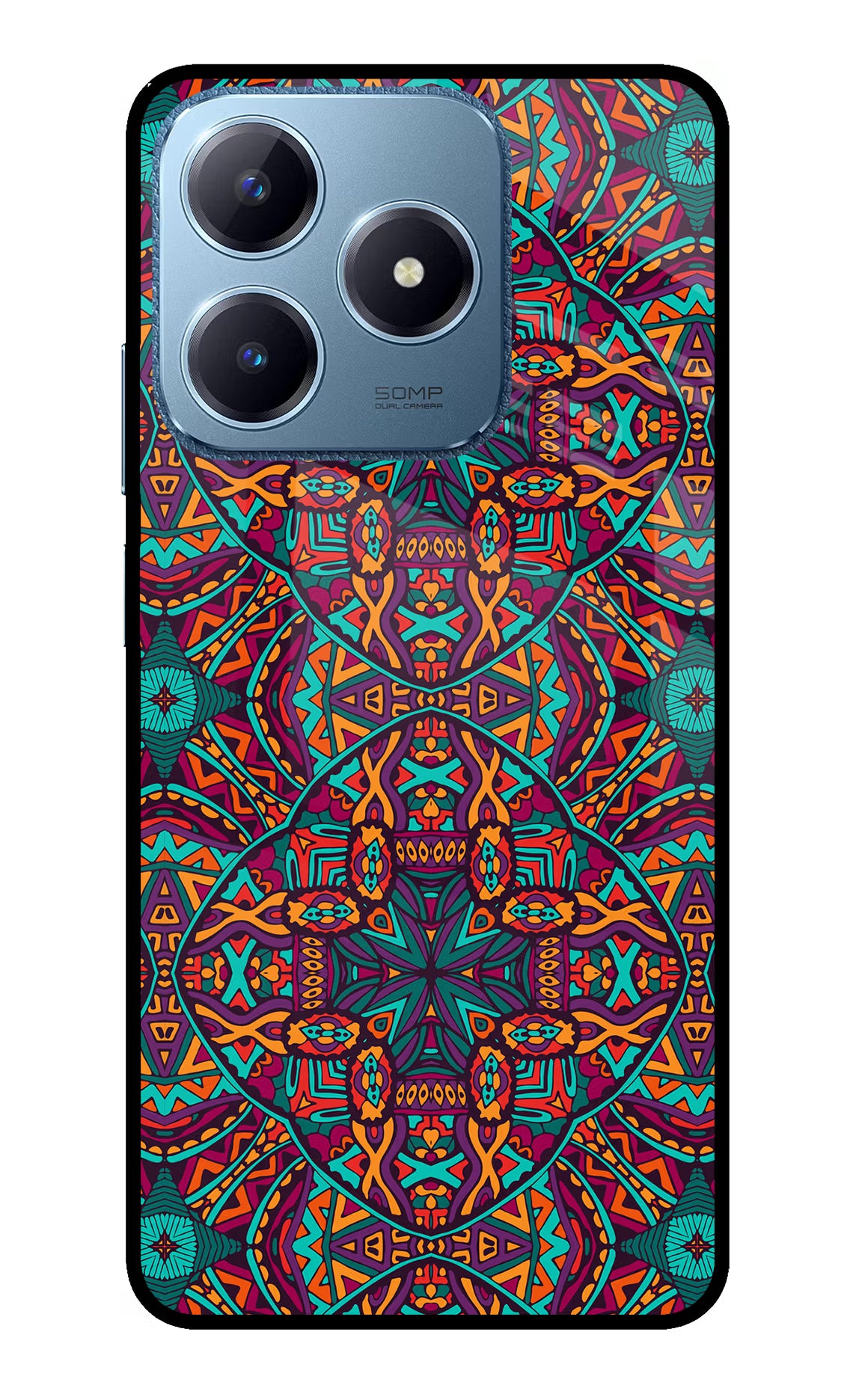 Colour Mandala Realme C63 Glass Case - Colour Mandala Realme C63 Glass Case Colour Mandala Realme C63 Glass Case