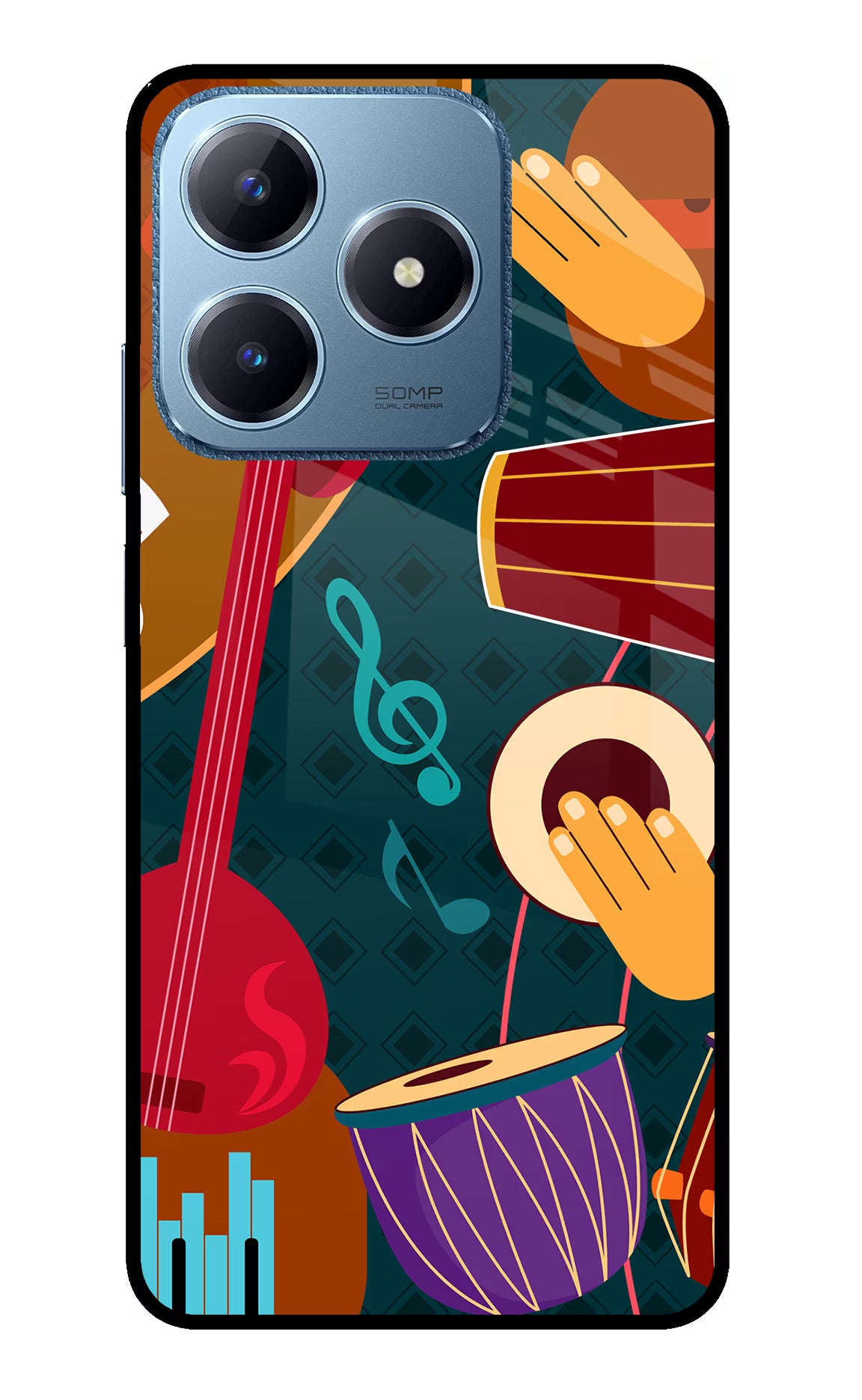 Music Instrument Realme C63 Glass Case - Music Instrument Realme C63 Glass Case Music Instrument Realme C63 Glass Case