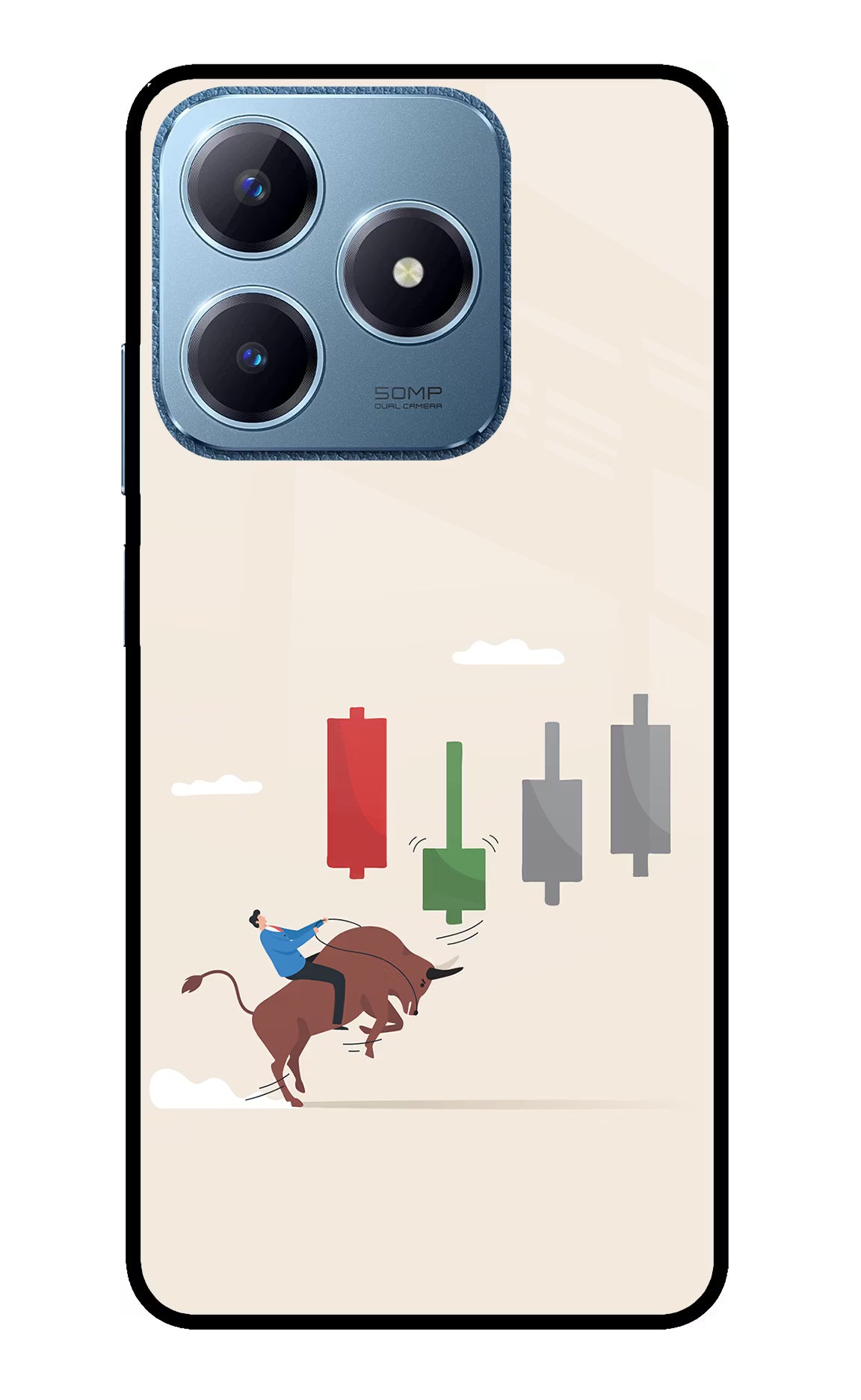 Bull Trading Momentum Realme C63 Glass Case - Bull Trading Momentum Realme C63 Glass Case Bull Trading Momentum Realme C63 Glass Case