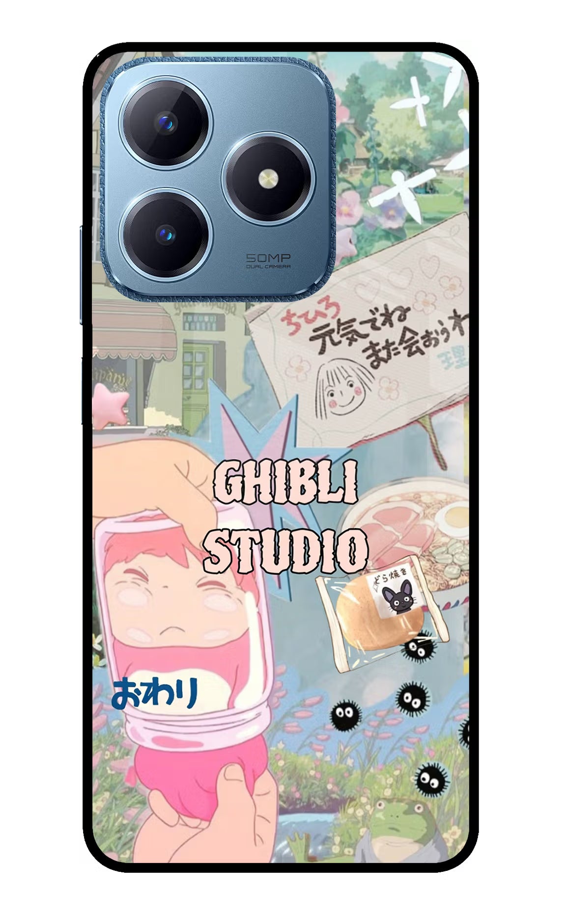 Studio Ghibli Realme C63 Glass Case - Studio Ghibli Realme C63 Glass Case Studio Ghibli Realme C63 Glass Case