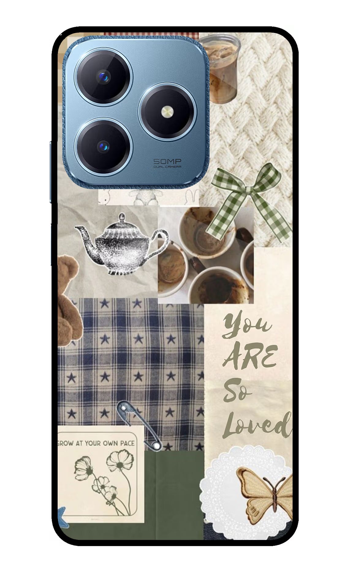 Cookie Realme C63 Glass Case - Cookie Realme C63 Glass Case Cookie Realme C63 Glass Case