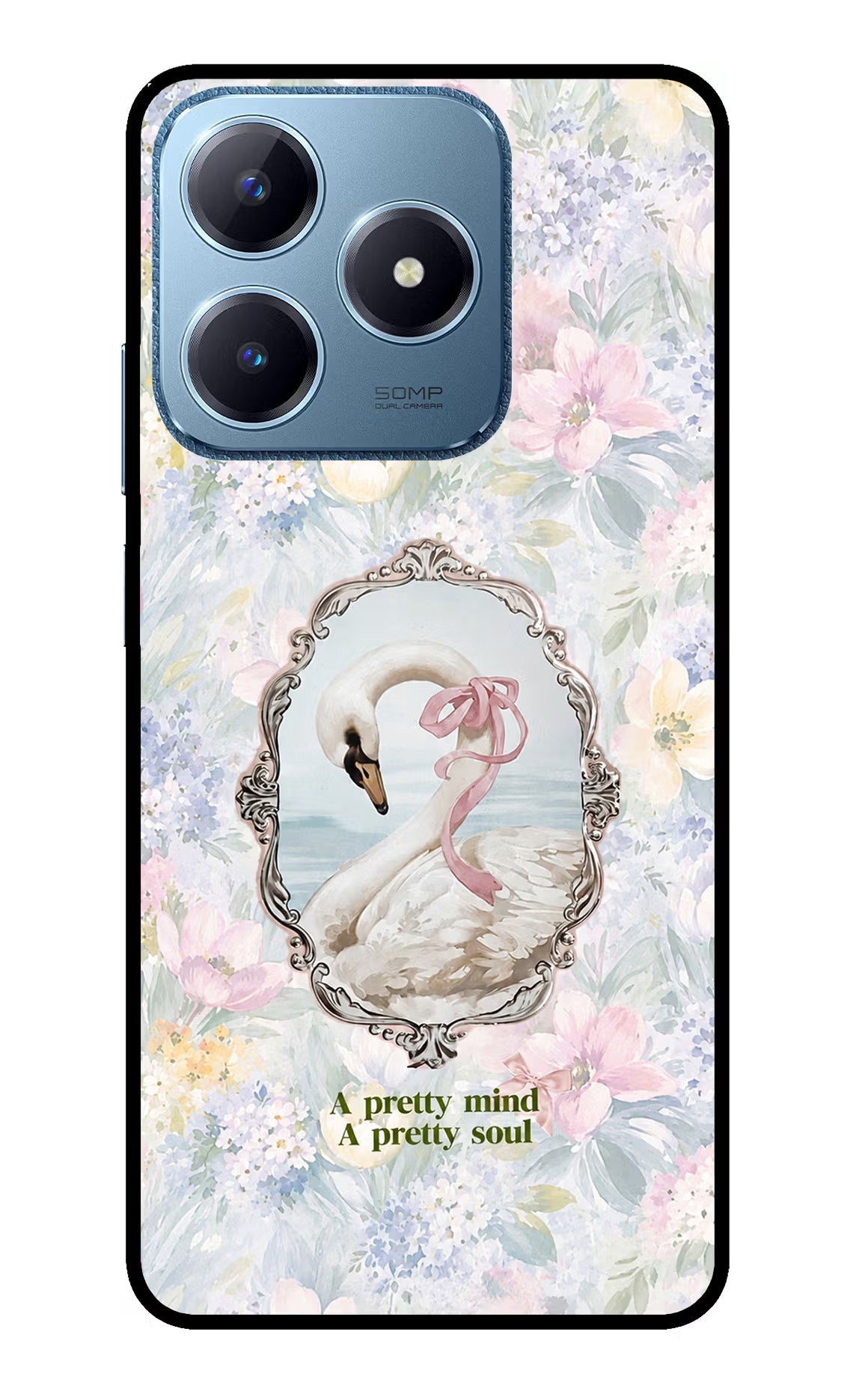 Pretty Mind Pretty Soul Realme C63 Glass Case - Pretty Mind Pretty Soul Realme C63 Glass Case Pretty Mind Pretty Soul Realme C63 Glass Case