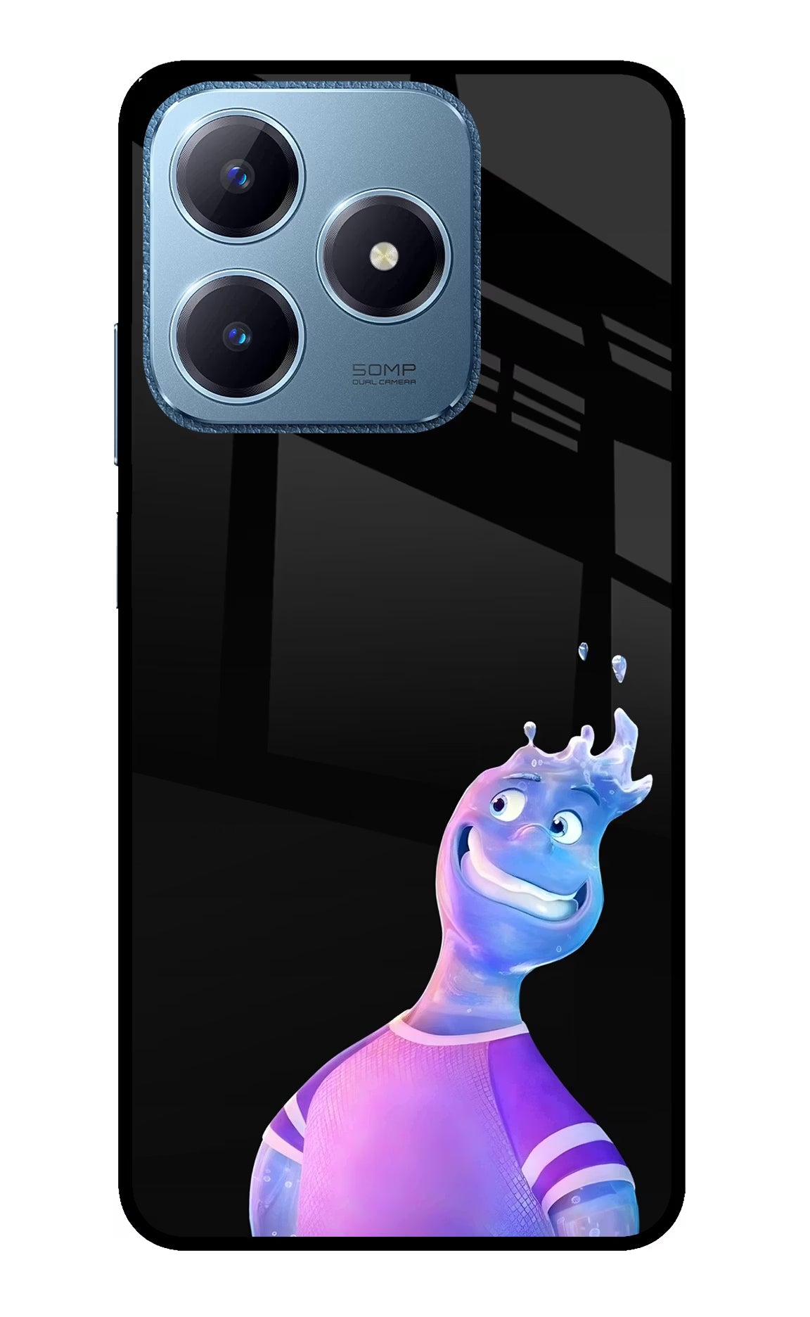 Wade Wave Realme C63 Glass Case - Wade Wave Realme C63 Glass Case Wade Wave Realme C63 Glass Case