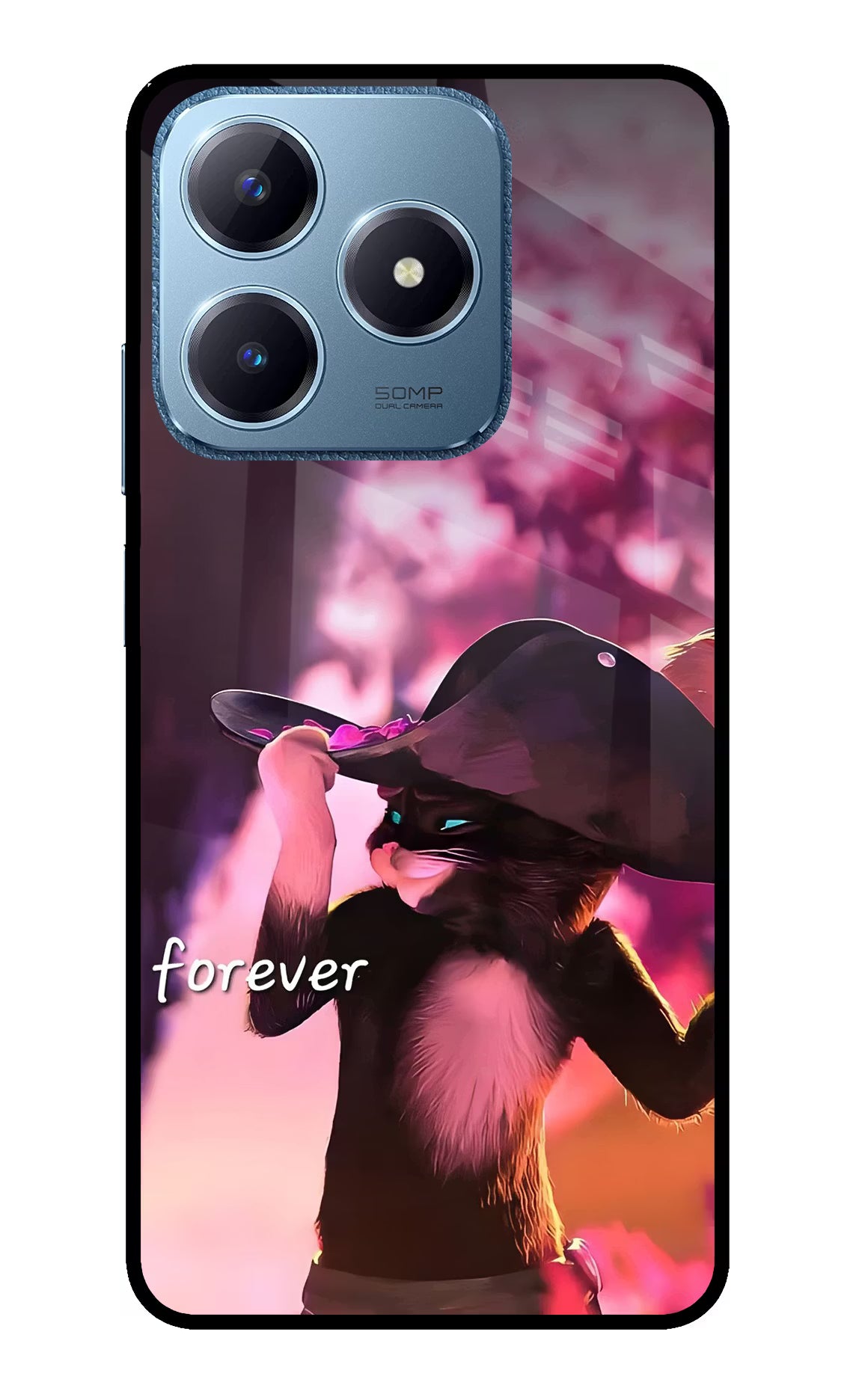Forever Cat Realme C63 Glass Case - Forever Cat Realme C63 Glass Case Forever Cat Realme C63 Glass Case