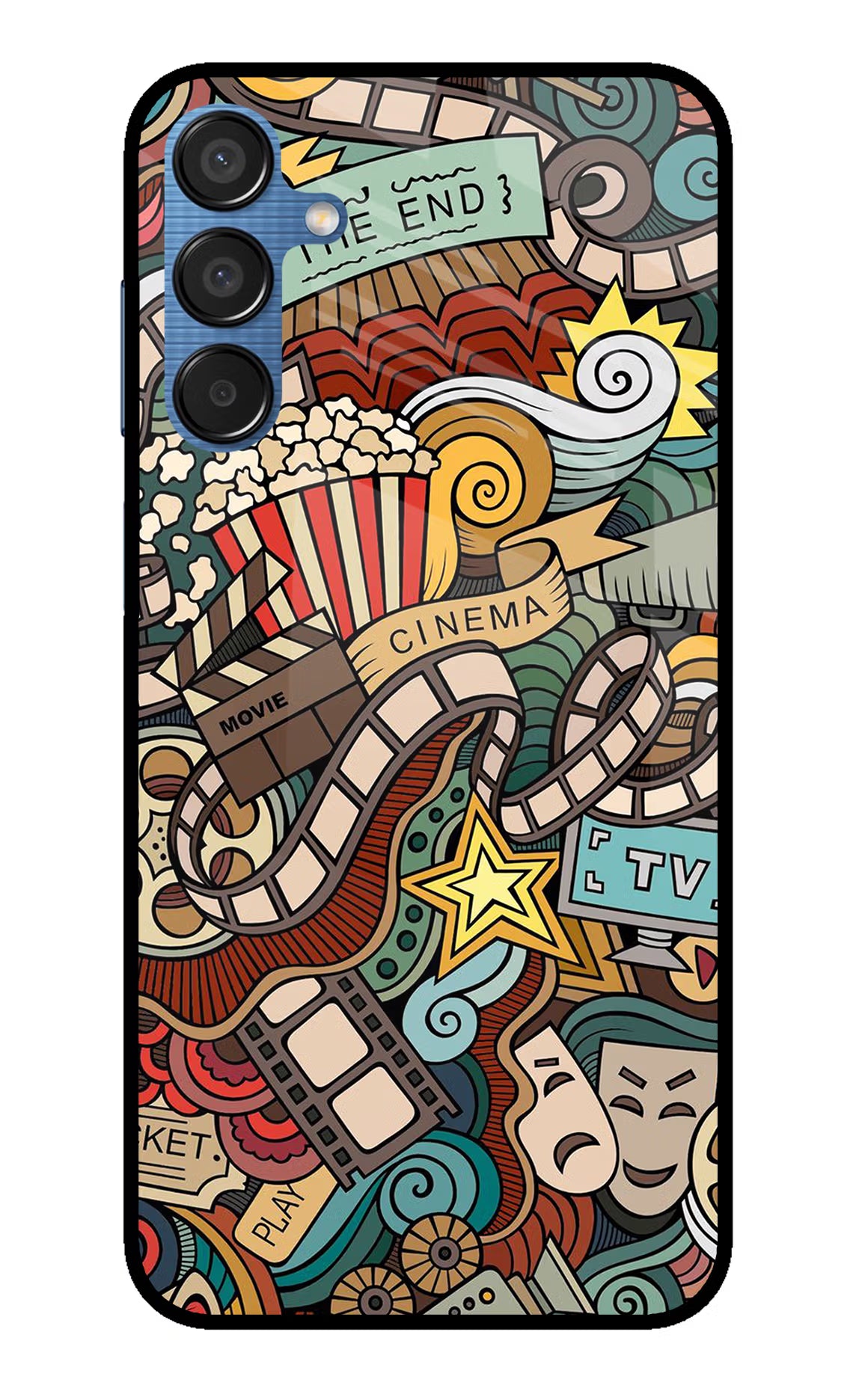 Cinema Abstract Samsung M15 5G Glass Case - Cinema Abstract Samsung M15 5G Glass Case Cinema Abstract Samsung M15 5G Glass Case