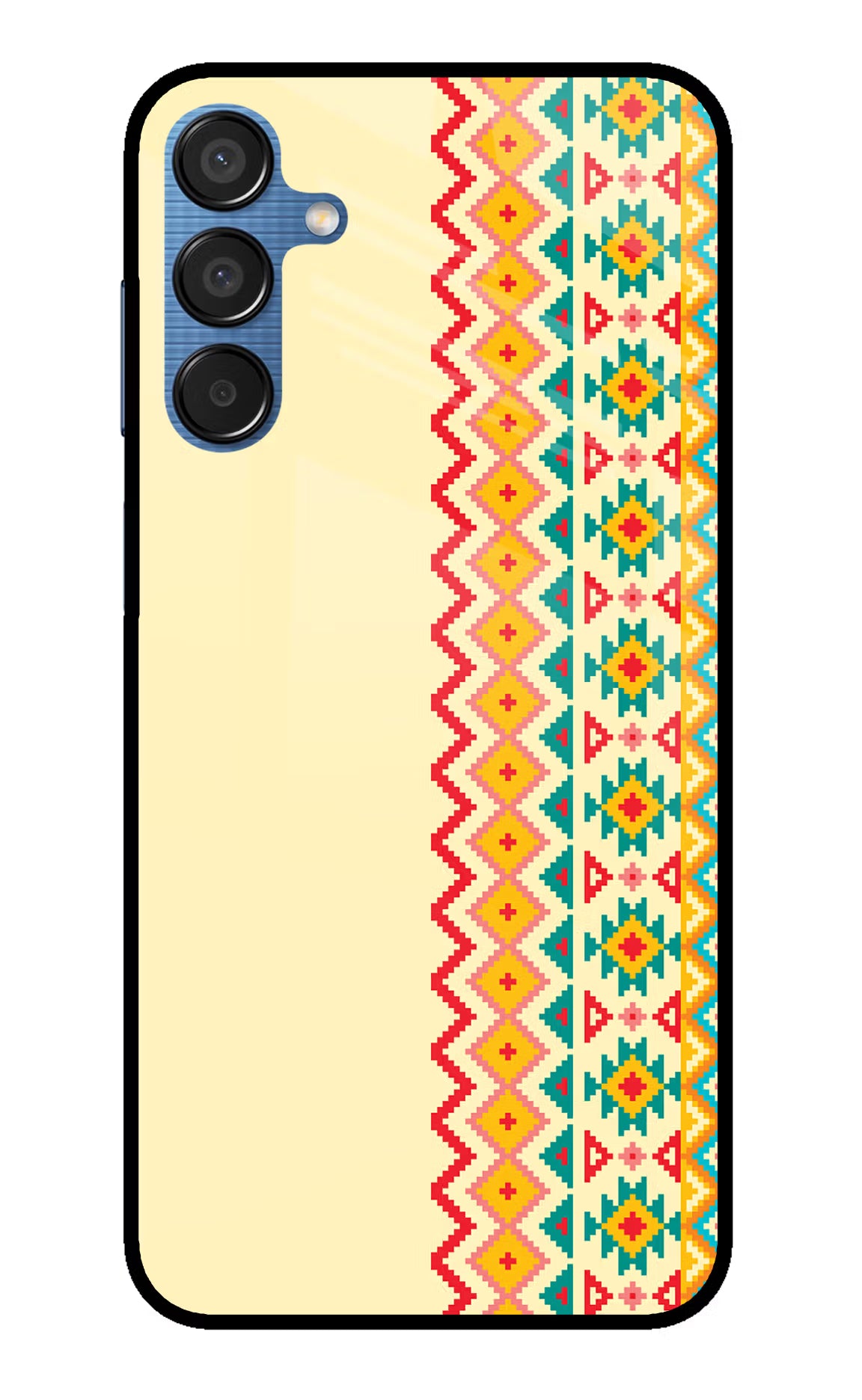 Ethnic Seamless Samsung M15 5G Glass Case - Ethnic Seamless Samsung M15 5G Glass Case Ethnic Seamless Samsung M15 5G Glass Case