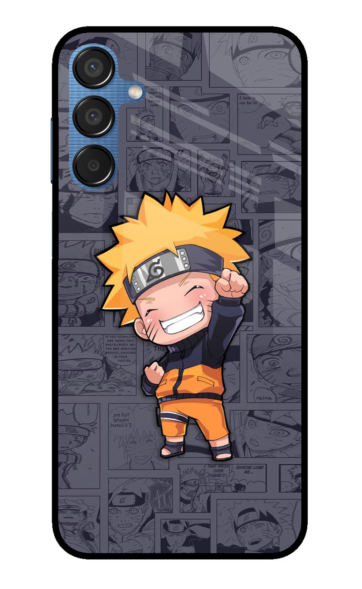 Chota Naruto Samsung M15 5G Glass Case - Chota Naruto Samsung M15 5G Glass Case Chota Naruto Samsung M15 5G Glass Case