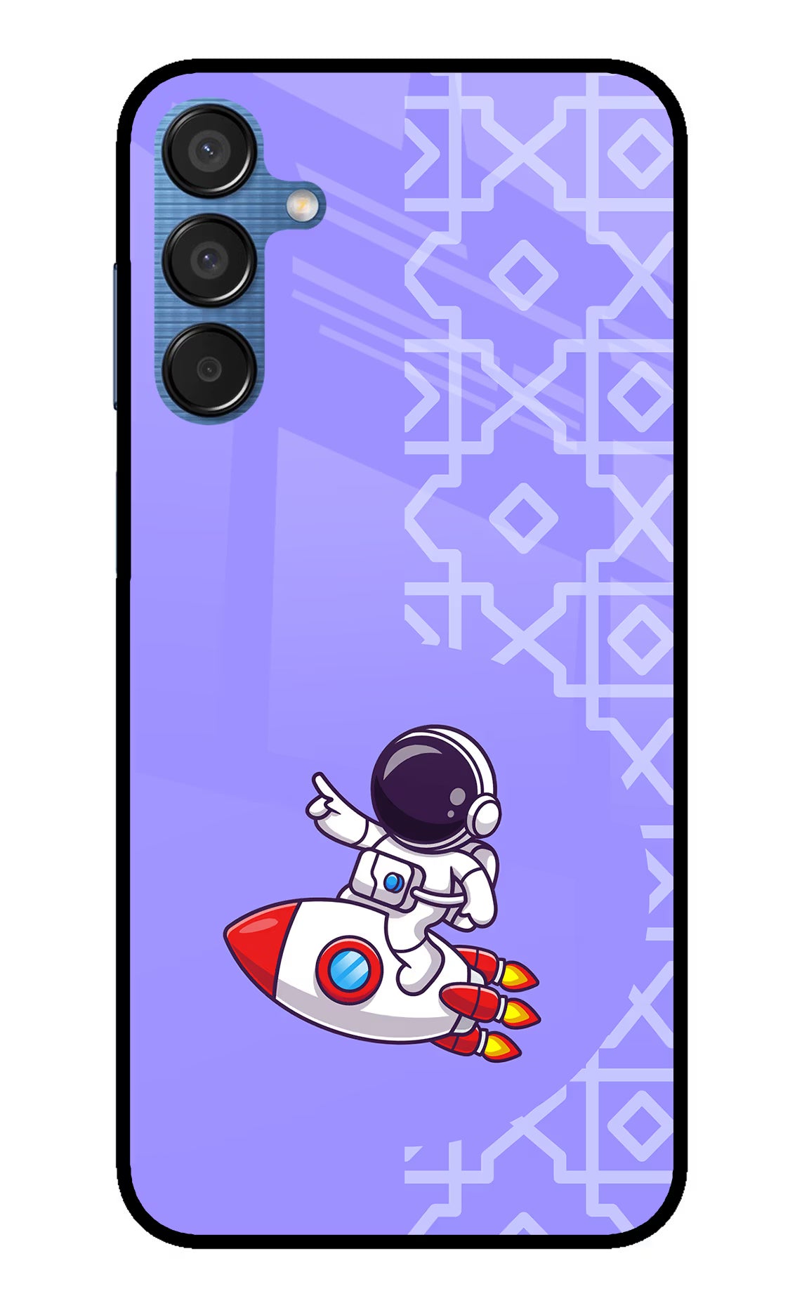 Cute Astronaut Samsung M15 5G Glass Case - Cute Astronaut Samsung M15 5G Glass Case Cute Astronaut Samsung M15 5G Glass Case