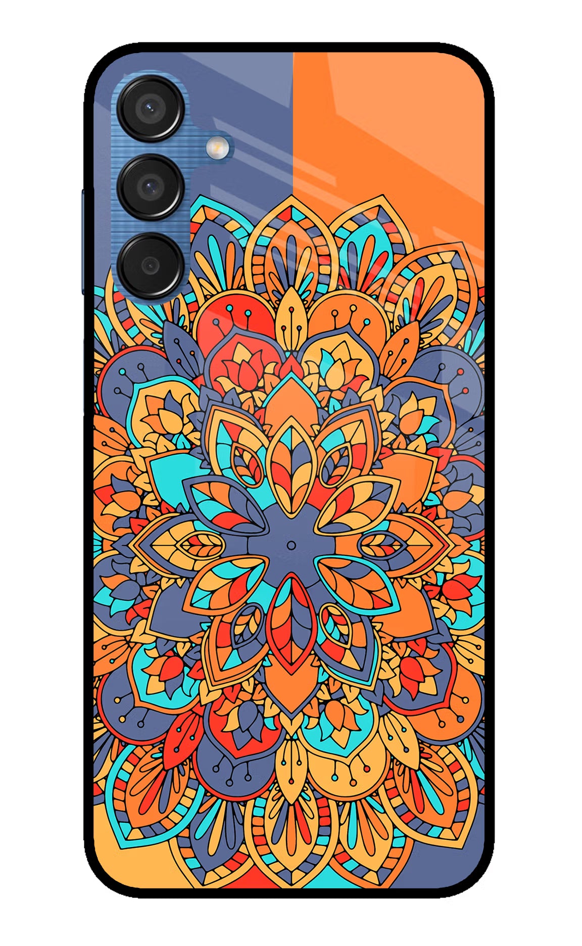 Color Mandala Samsung M15 5G Glass Case - Color Mandala Samsung M15 5G Glass Case Color Mandala Samsung M15 5G Glass Case