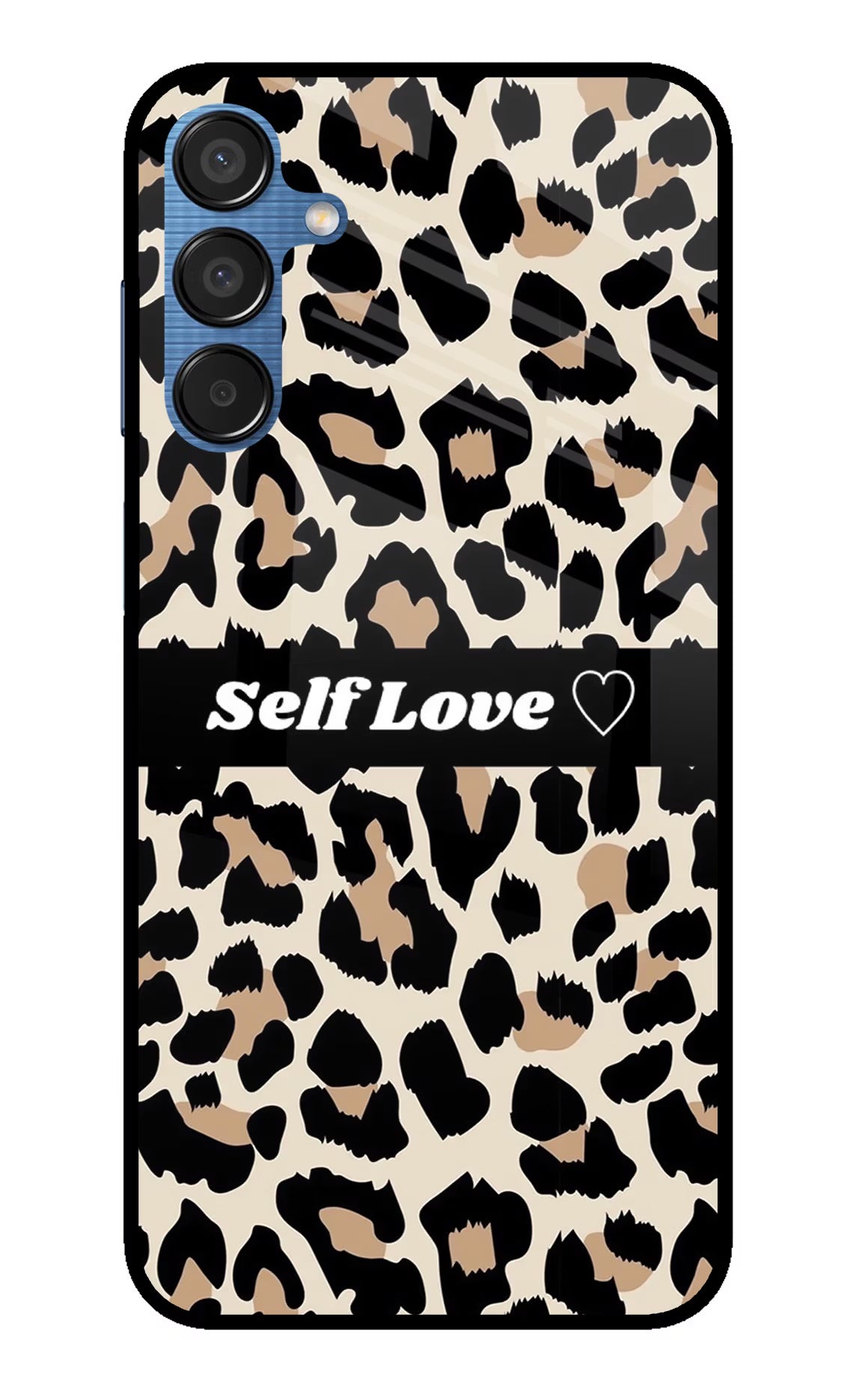 Leopard Print Self Love Samsung M15 5G Glass Case - Leopard Print Self Love Samsung M15 5G Glass Case Leopard Print Self Love Samsung M15 5G Glass Case