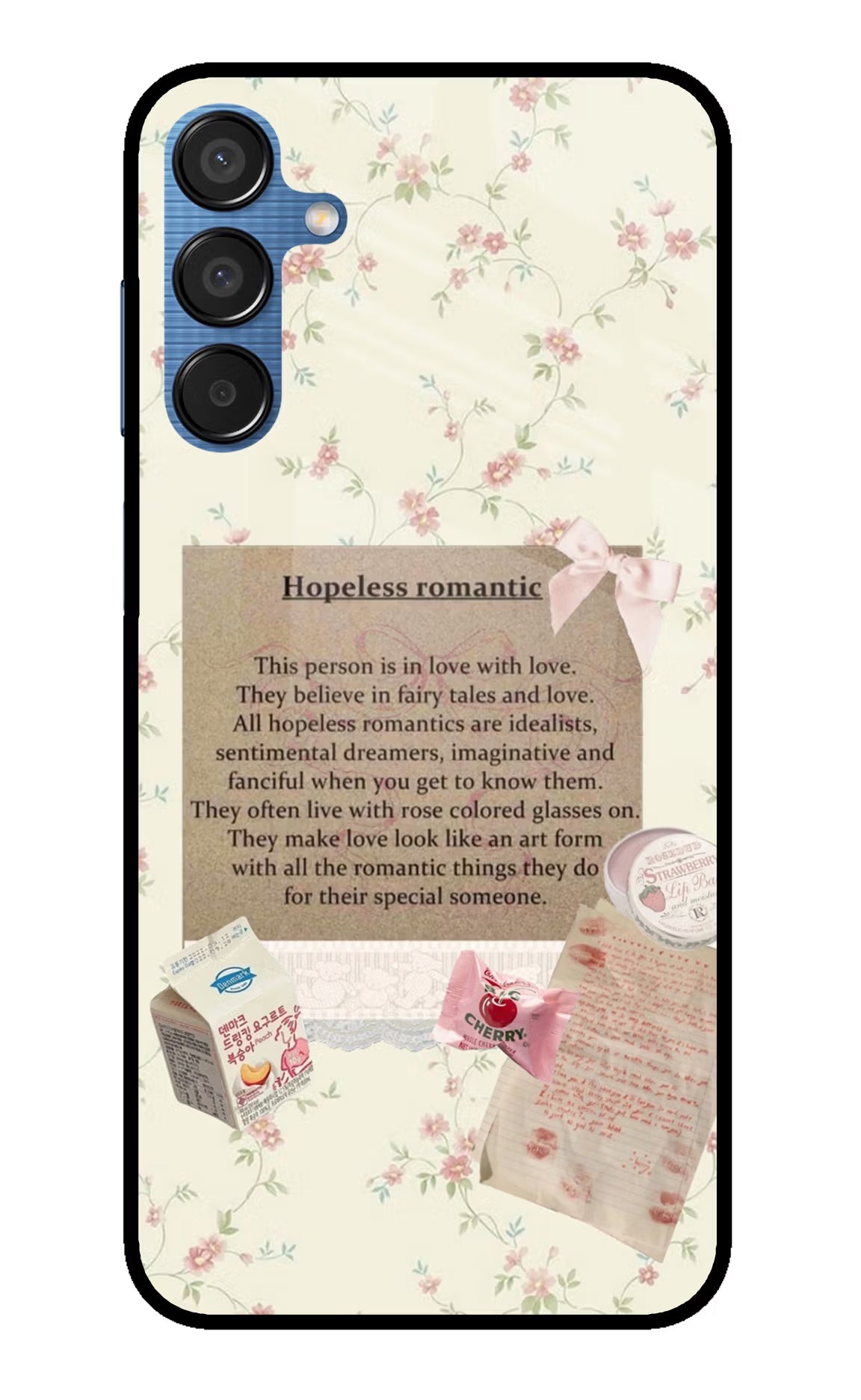 Hopeless Romantic Samsung M15 5G Glass Case - Hopeless Romantic Samsung M15 5G Glass Case Hopeless Romantic Samsung M15 5G Glass Case