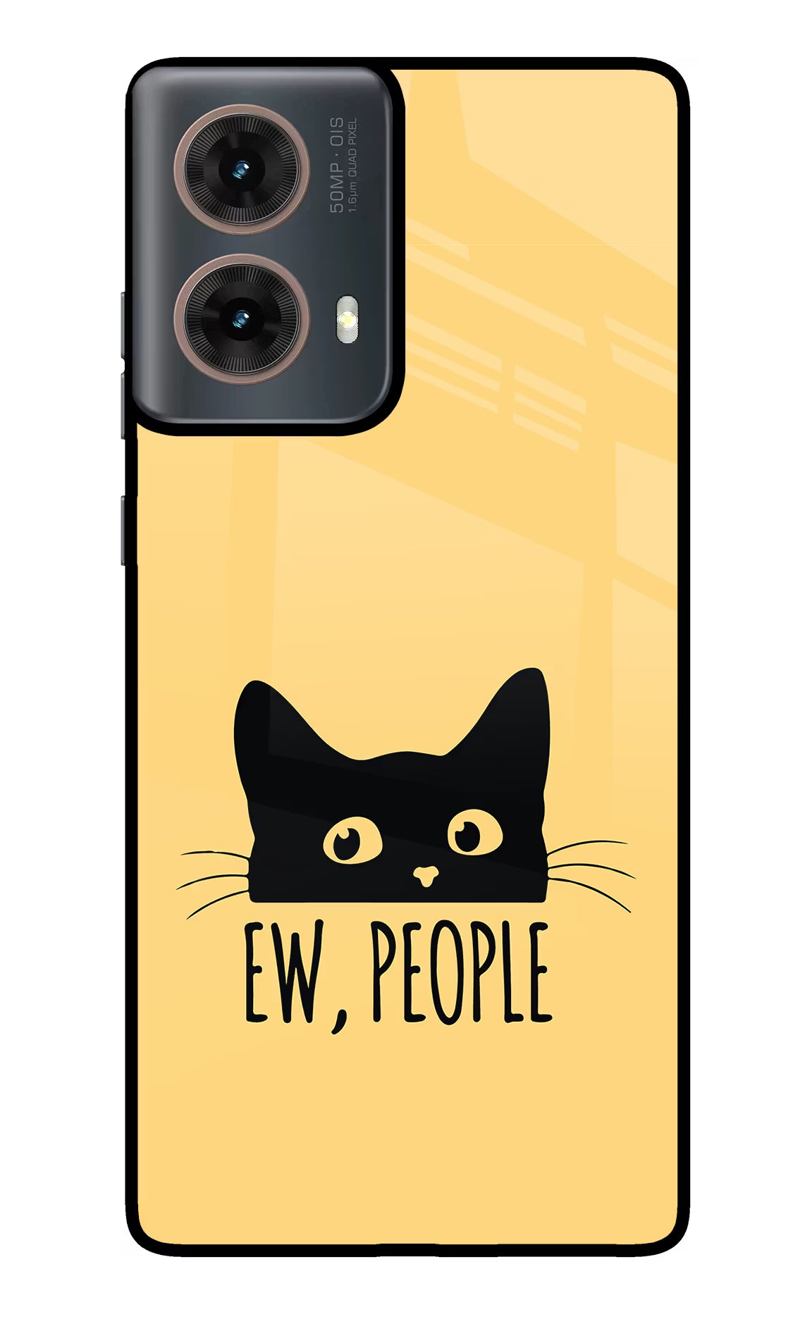 Ew People Catitude Motorola G85 Glass Case - Ew People Catitude Motorola G85 Glass Case Ew People Catitude Motorola G85 Glass Case