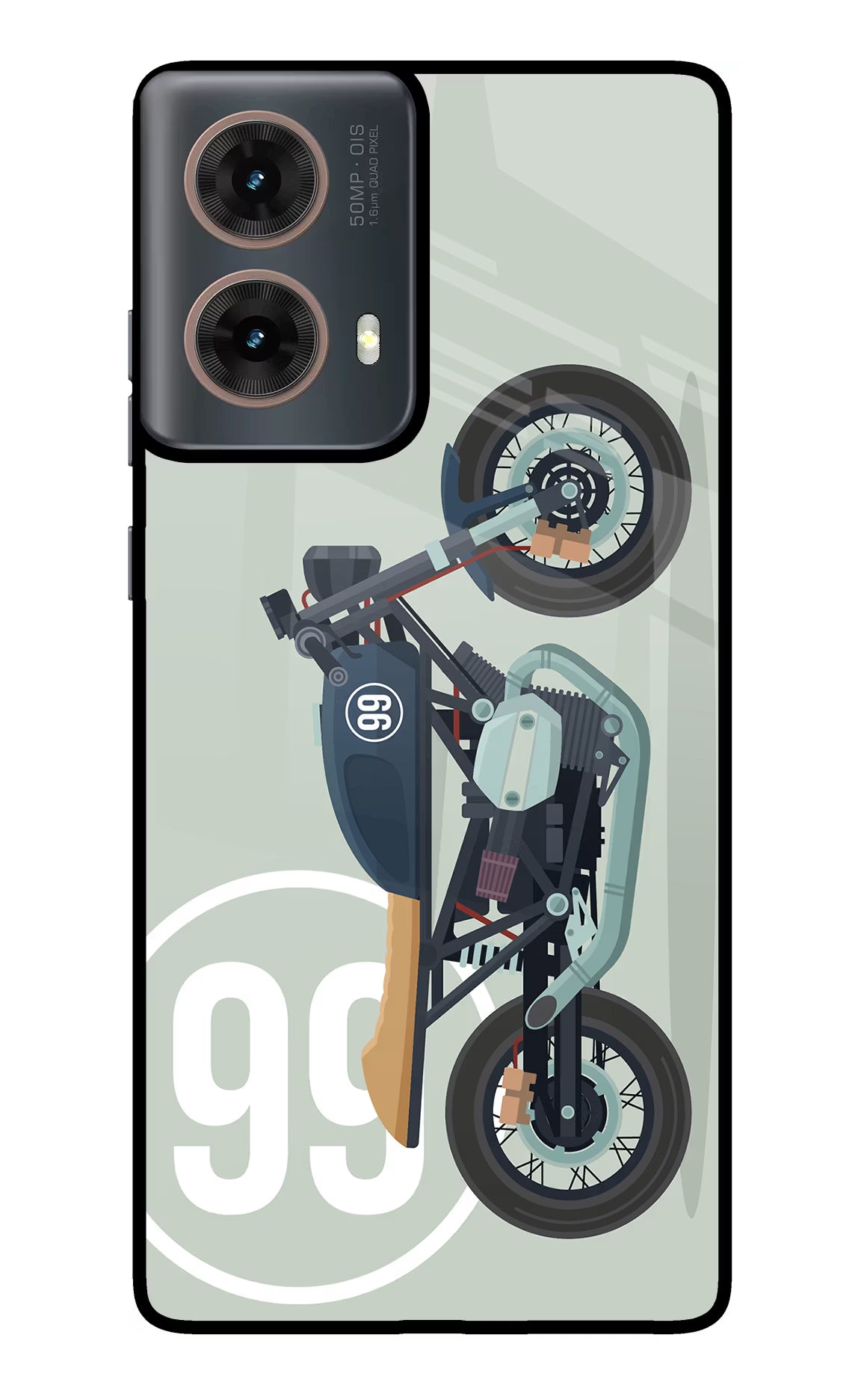 Classic Cafe Racer 99 Motorola G85 Glass Case - Classic Cafe Racer 99 Motorola G85 Glass Case Classic Cafe Racer 99 Motorola G85 Glass Case